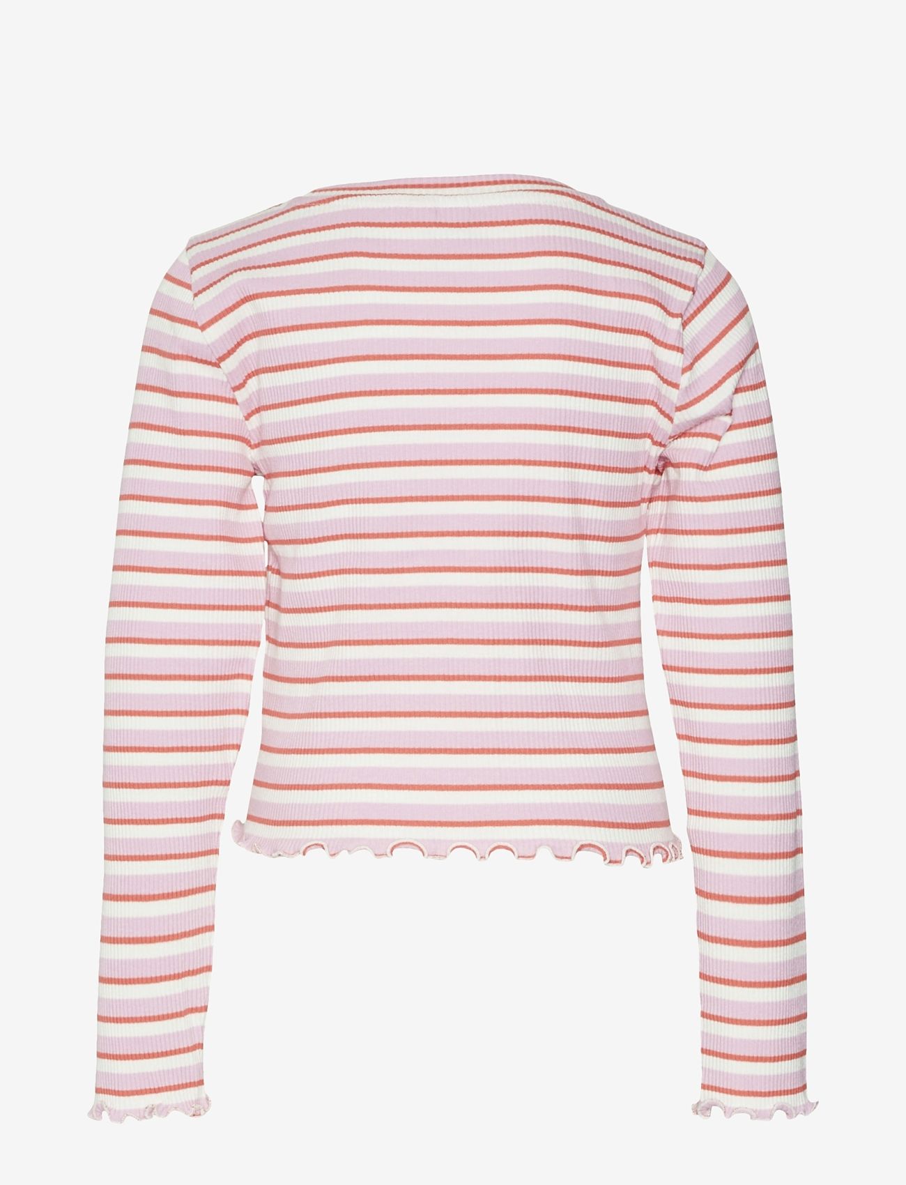 Vero Moda Girl - VMHELLE LS STRIPE TOP JRS GIRL - long-sleeved t-shirts - pastel lavender - 1