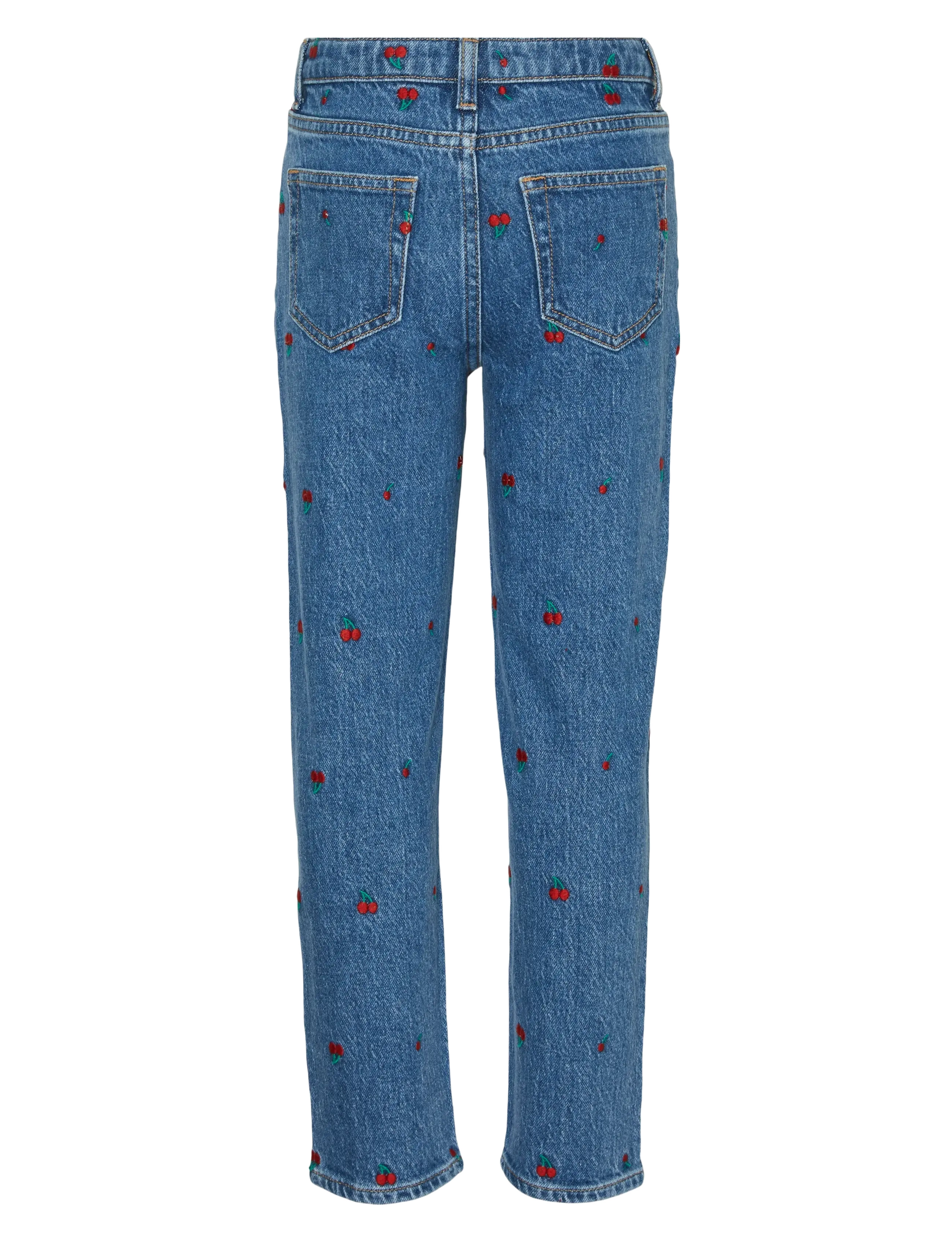 Vero Moda Girl - VMOLIVIA MOM EMB DENIM JEANS RA379 GIRL - medium blue denim - 1