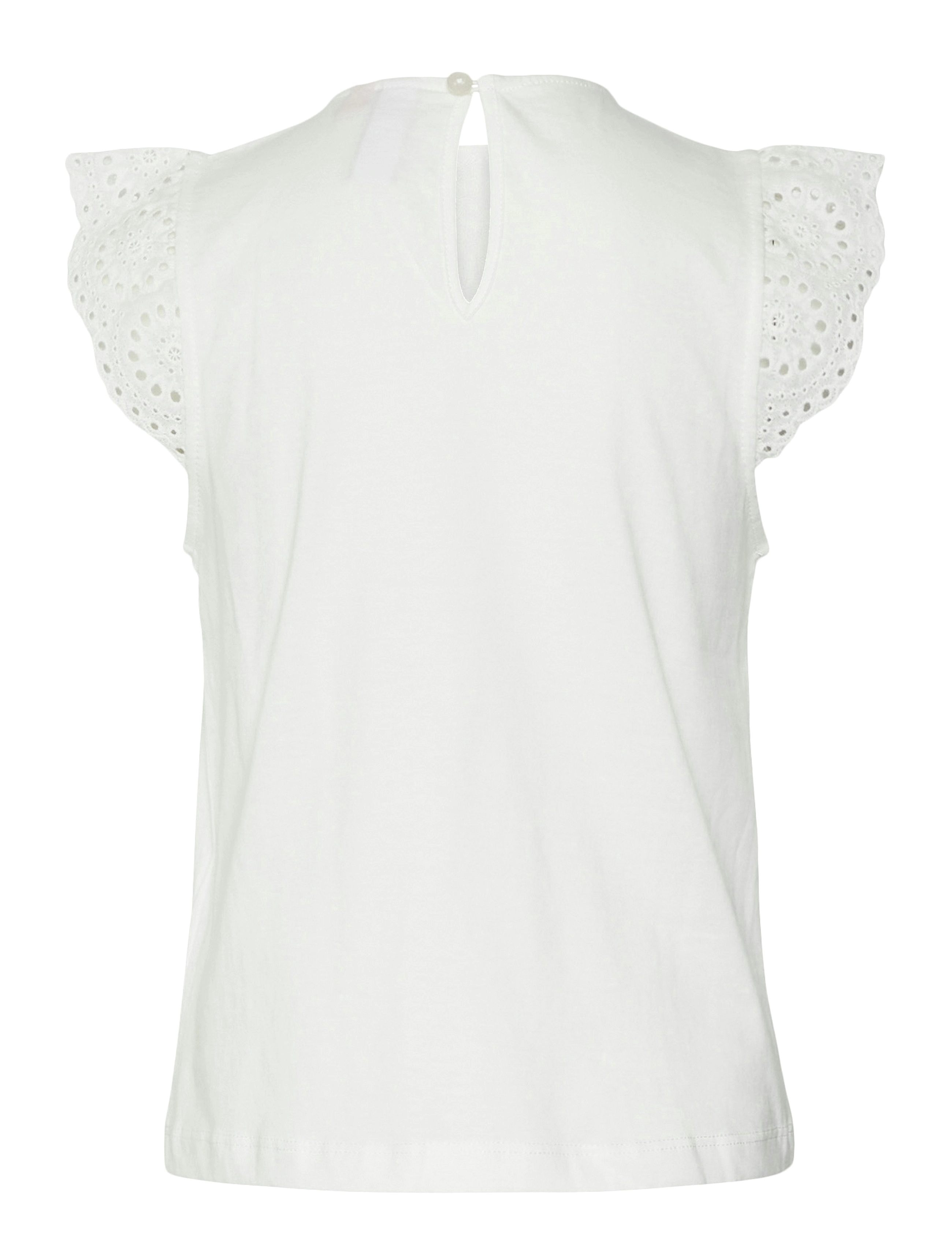 Vero Moda Girl - VMEMILY SL GATHERING TOP JRS GIRL NOOS - chemisiers & tuniques - snow white - 2