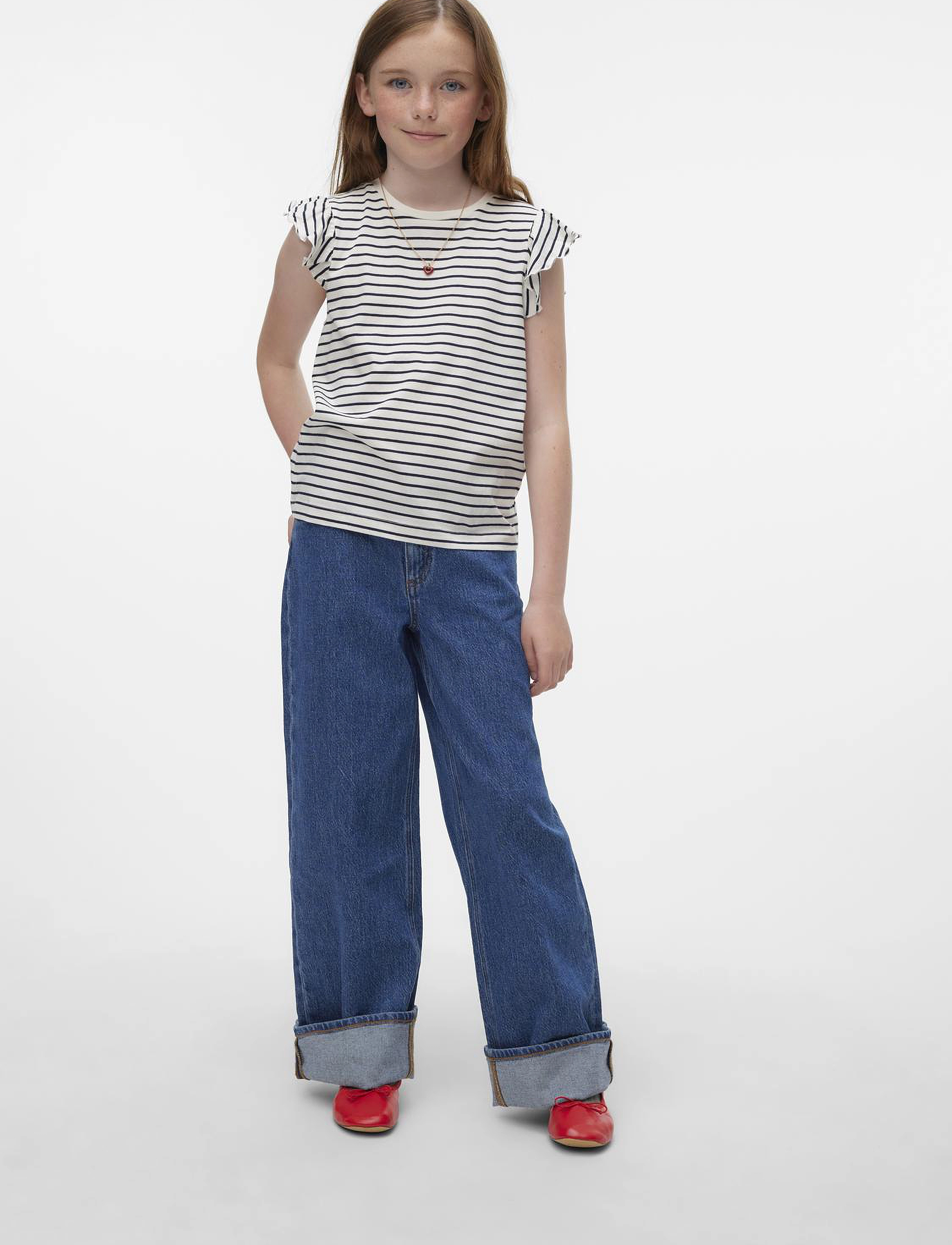 Vero Moda Girl - VMLEILA FRANCIS SL TOP JRS GIRL - navy blazer - 2