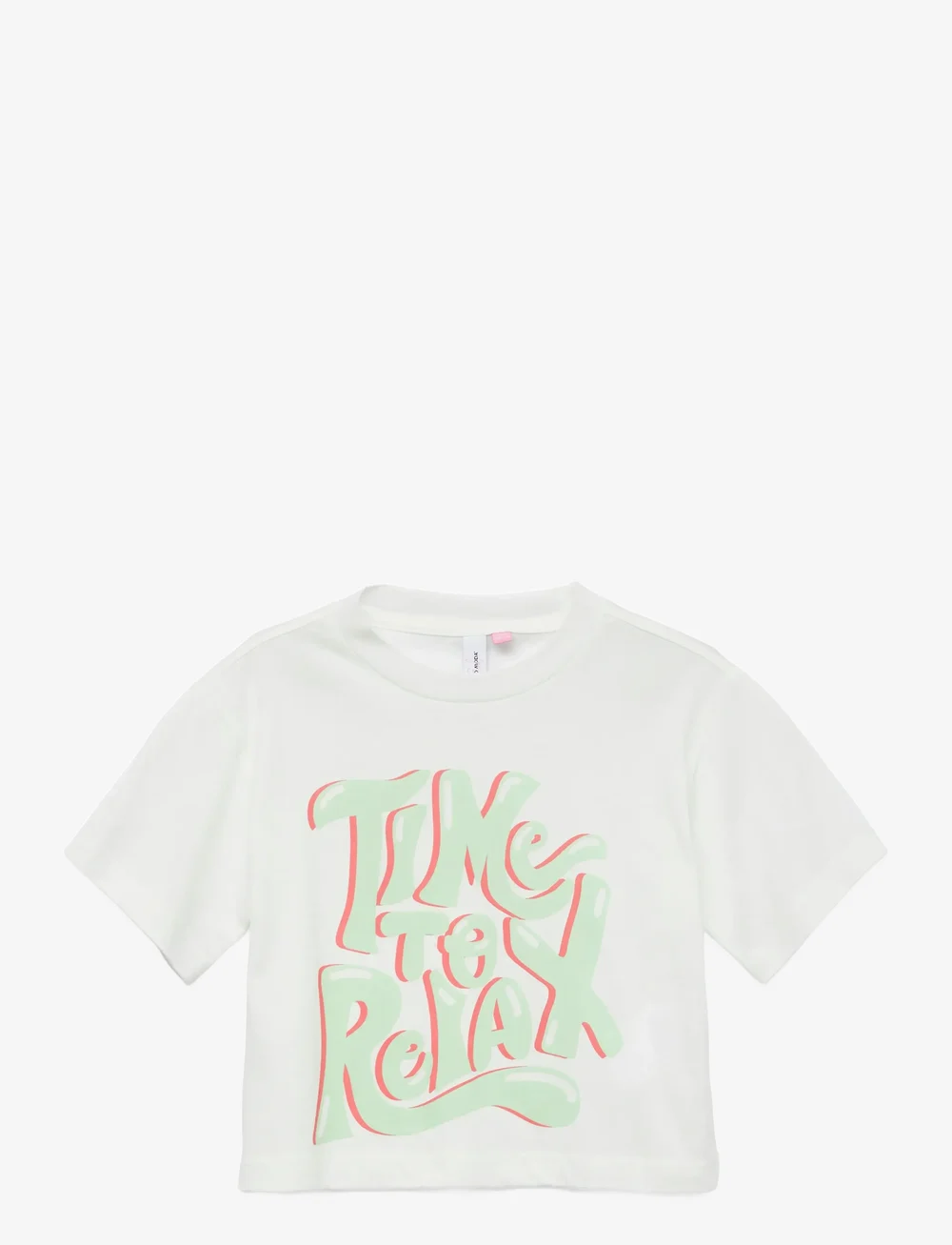 Vero Moda Girl - VMPASTEL CROPPED SS TOP BOX GIRL - lühikeste varrukatega t-särgid - snow white - 0