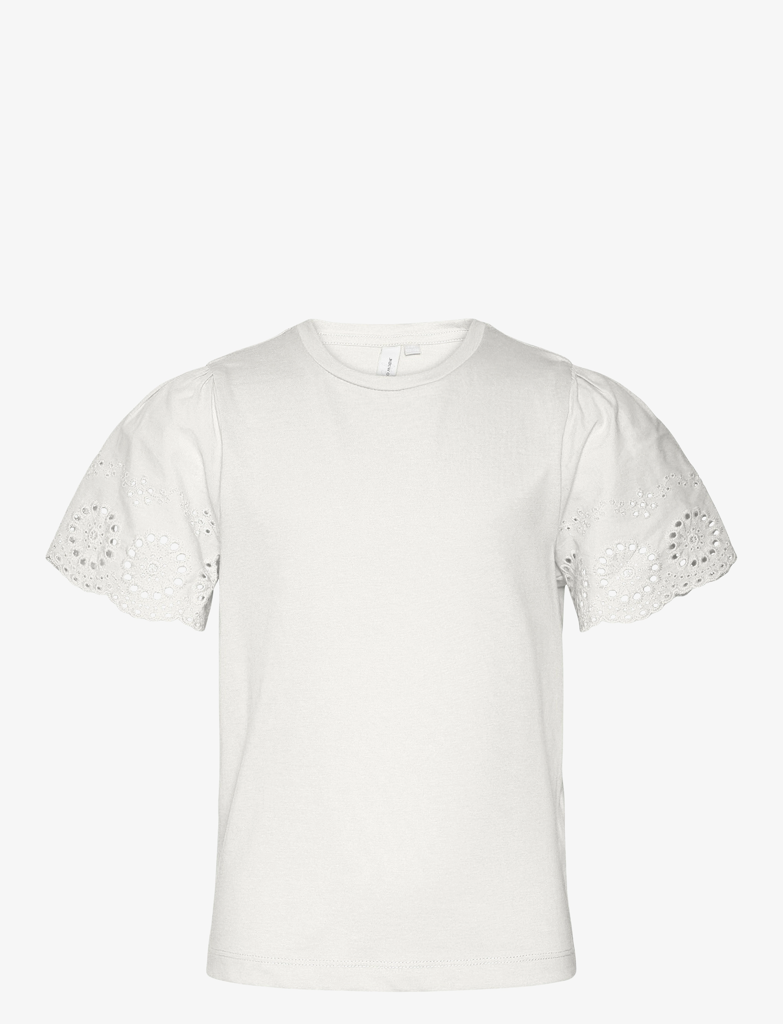 Vero Moda Girl VMEMILY SS O-NECK TOP JRS GIRL NOOS - 4 for 3 - SNOW WHITE / white