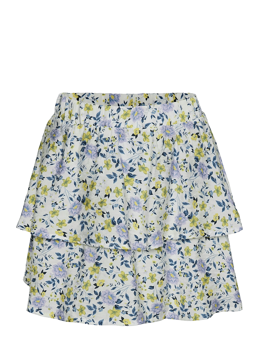 Vero Moda Girl - VMIRIS LEA MW SHORT SKIRT WVN GIRL - snow white - 0
