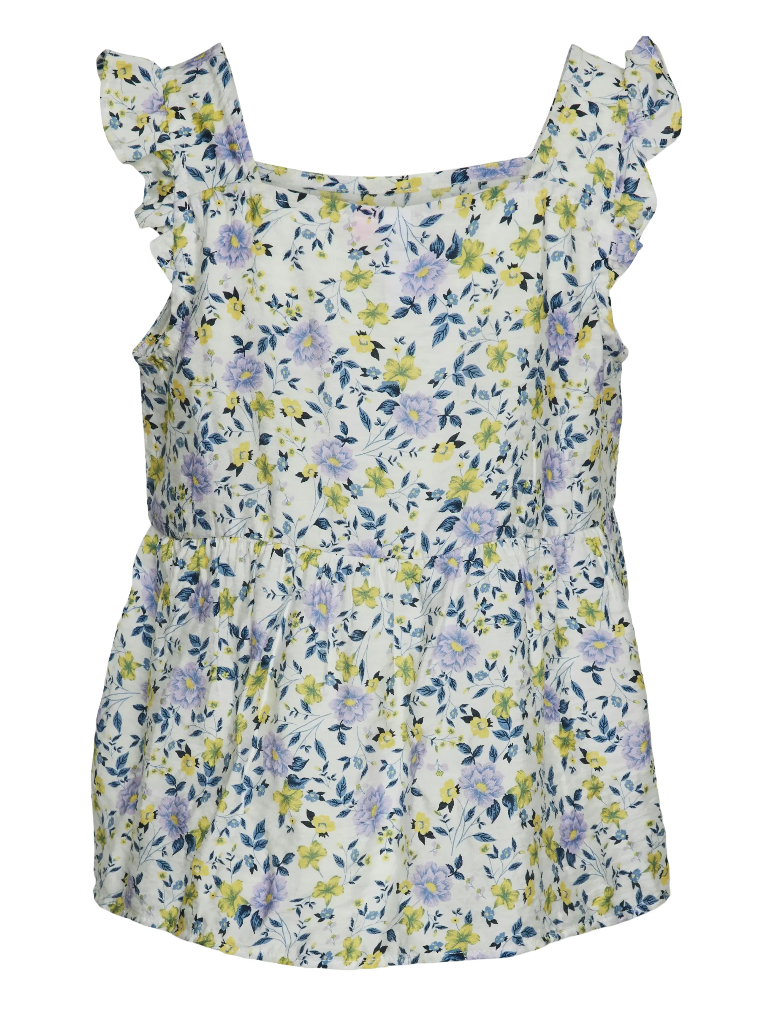 Vero Moda Girl - VMIRIS LEA SS TOP WVN GIRL - snow white - 1