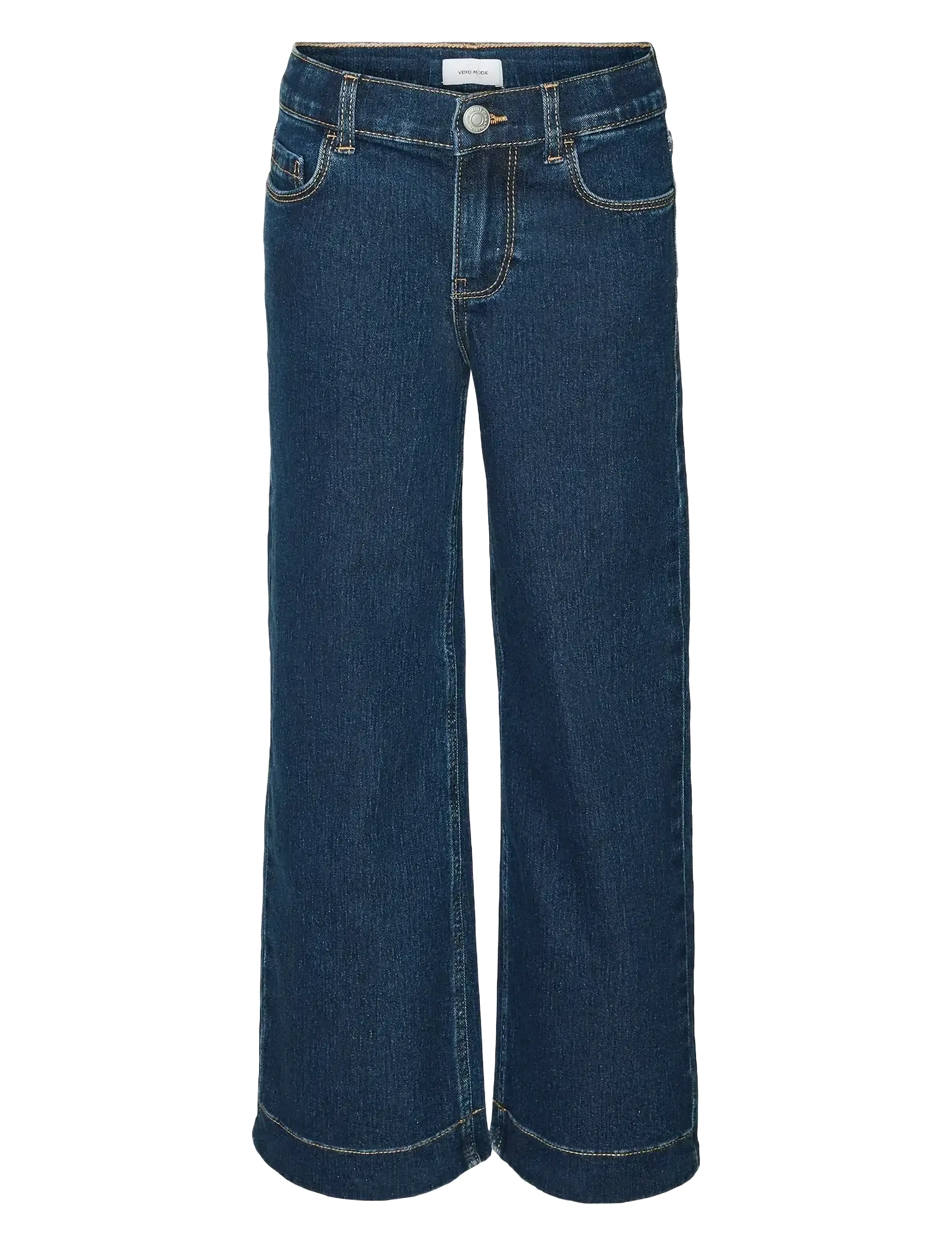 VMDAISY HR WIDE DNM JNS VI3440 GIRL NOOS - DARK BLUE DENIM