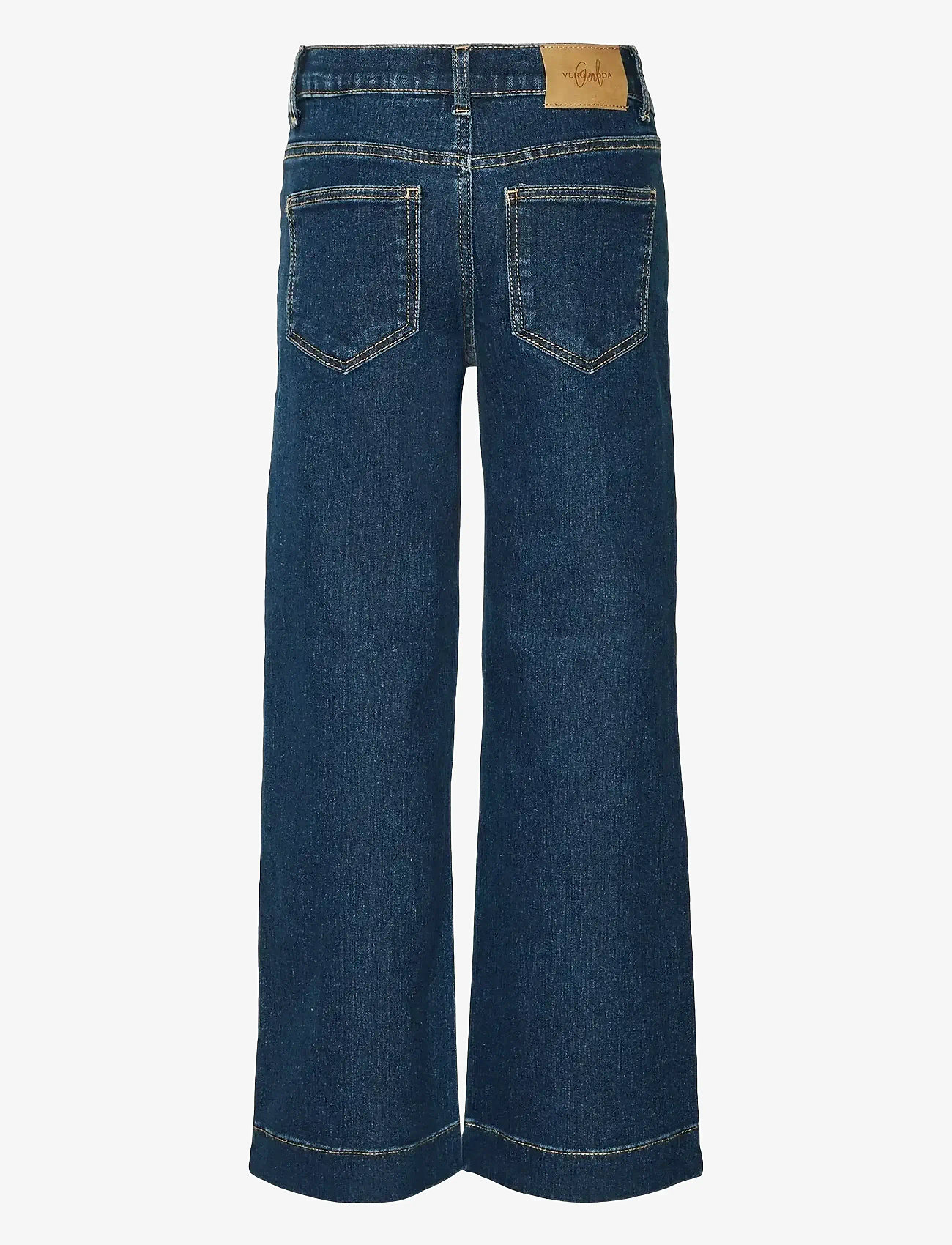 Vero Moda Girl - VMDAISY HR WIDE DNM JNS VI3440 GIRL NOOS - brede jeans - dark blue denim - 1