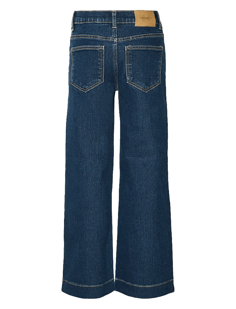 Vero Moda Girl - VMDAISY HR WIDE DNM JNS VI3440 GIRL NOOS - brede jeans - dark blue denim - 1