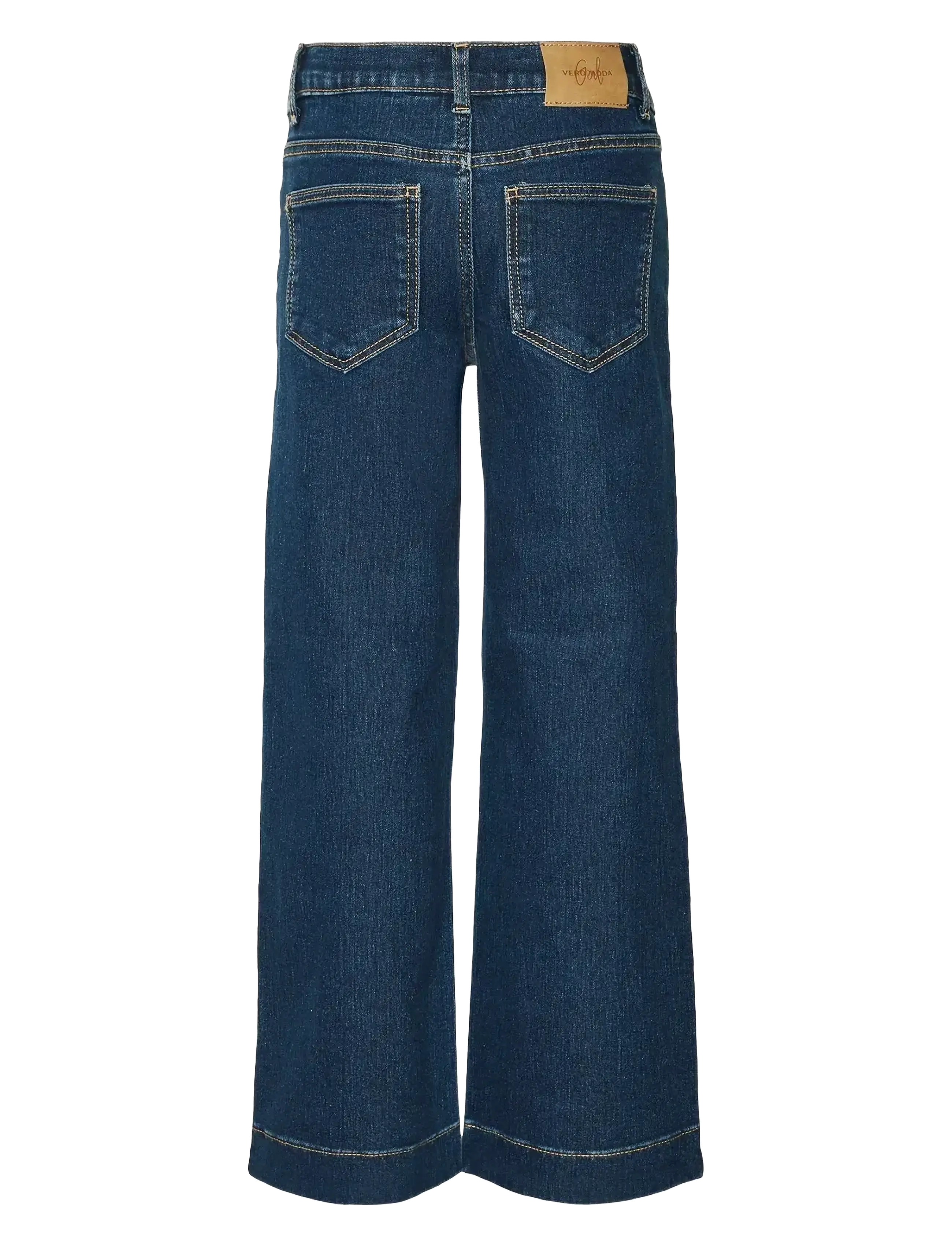 Vero Moda Girl - VMDAISY HR WIDE DNM JNS VI3440 GIRL NOOS - pantalons larges - dark blue denim - 1