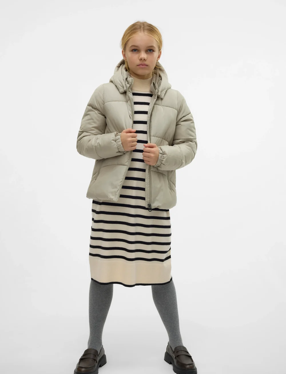 Vero Moda Girl - VMMARY SHORT JACKET GIRL - talvejope - abbey stone - 3