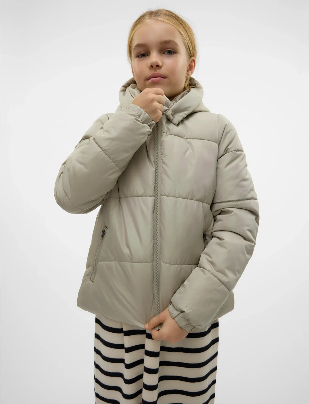 Vero Moda Girl - VMMARY SHORT JACKET GIRL - talvejope - abbey stone - 4