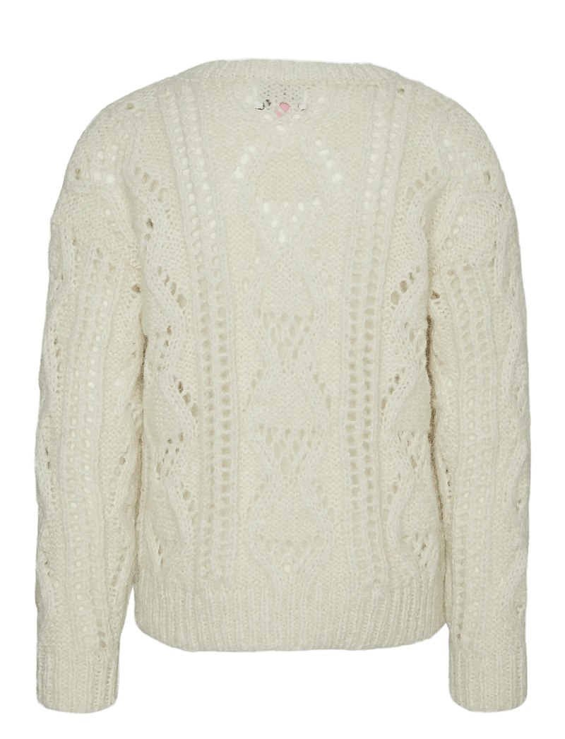 Vero Moda Girl - VMNEWERINSTRUCTURE LS V-NK PULL GIRL - stickade tröjor - birch - 1
