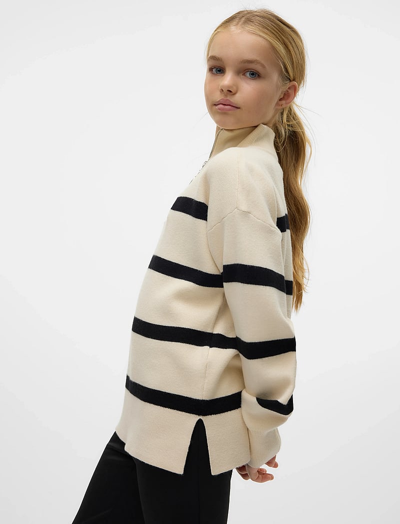 Vero Moda Girl - VMSABA LS HIGHNECK BLOUSE GA GIRL NOOS - trøjer - birch - 0