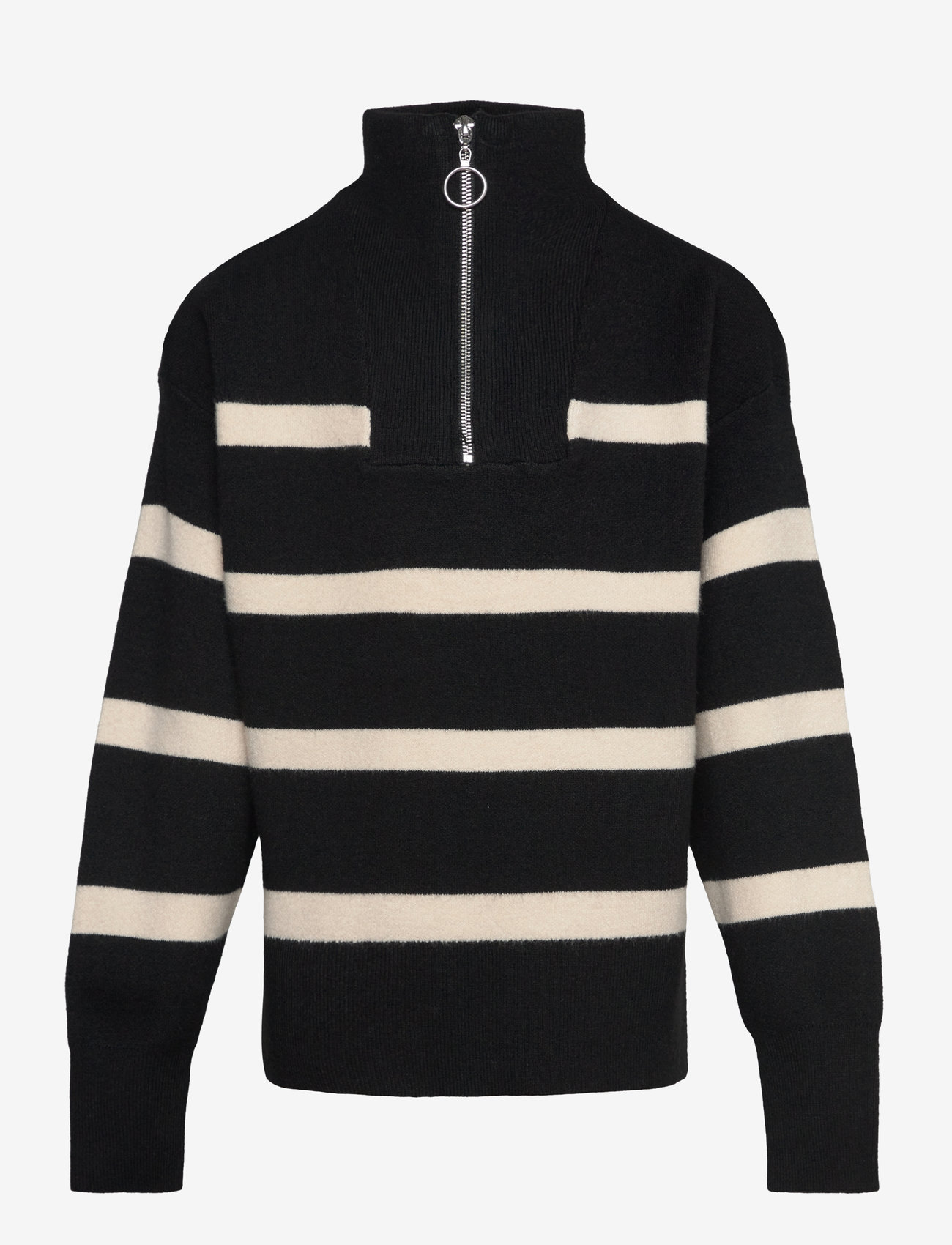 Vero Moda Girl - VMSABA LS HIGHNECK BLOUSE GA GIRL NOOS - neulepuserot - black - 1