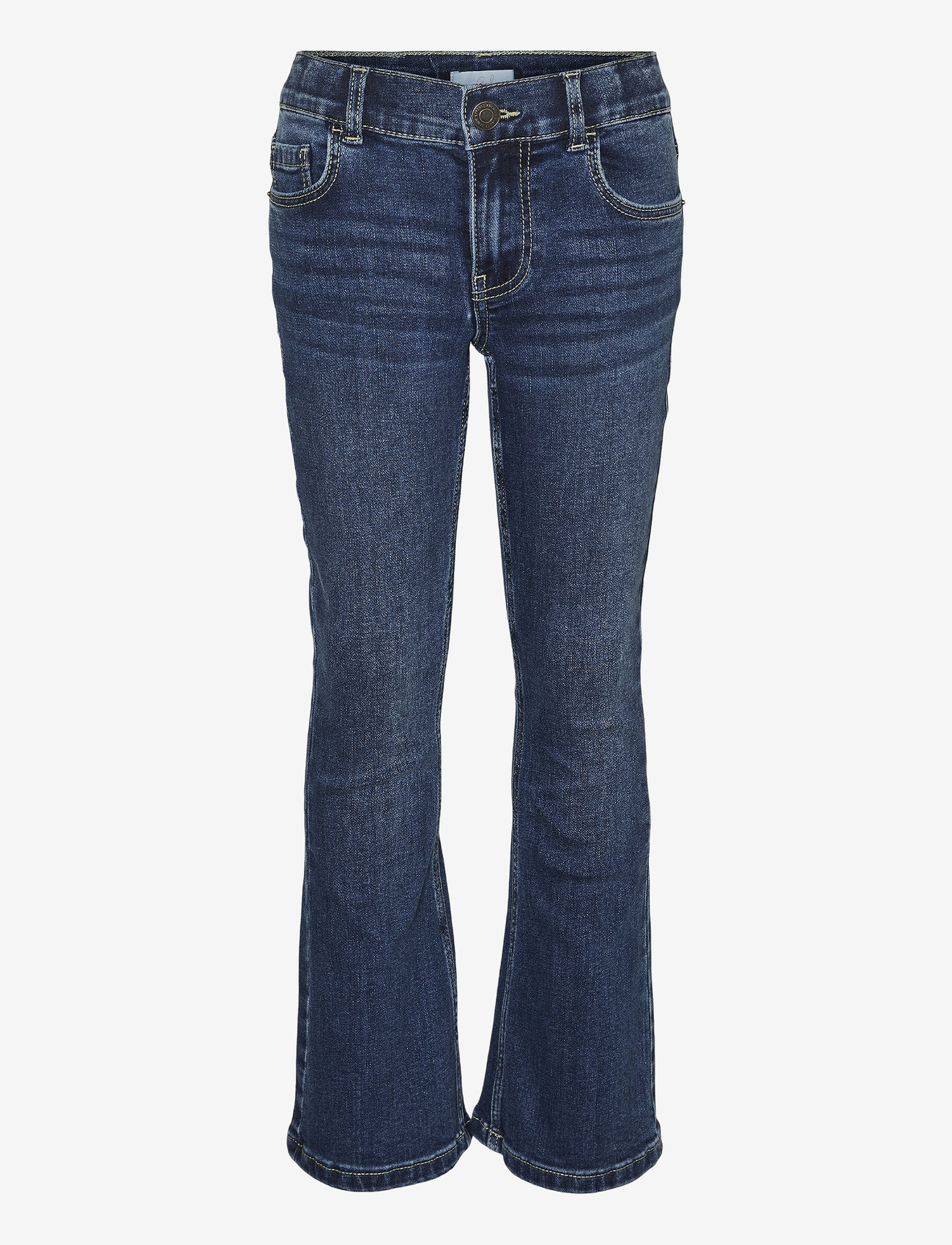 Vero Moda Girl - VMRIVER HR FLARED J VI3448 GIRL GA NOOS - regular jeans - dark blue denim - 1