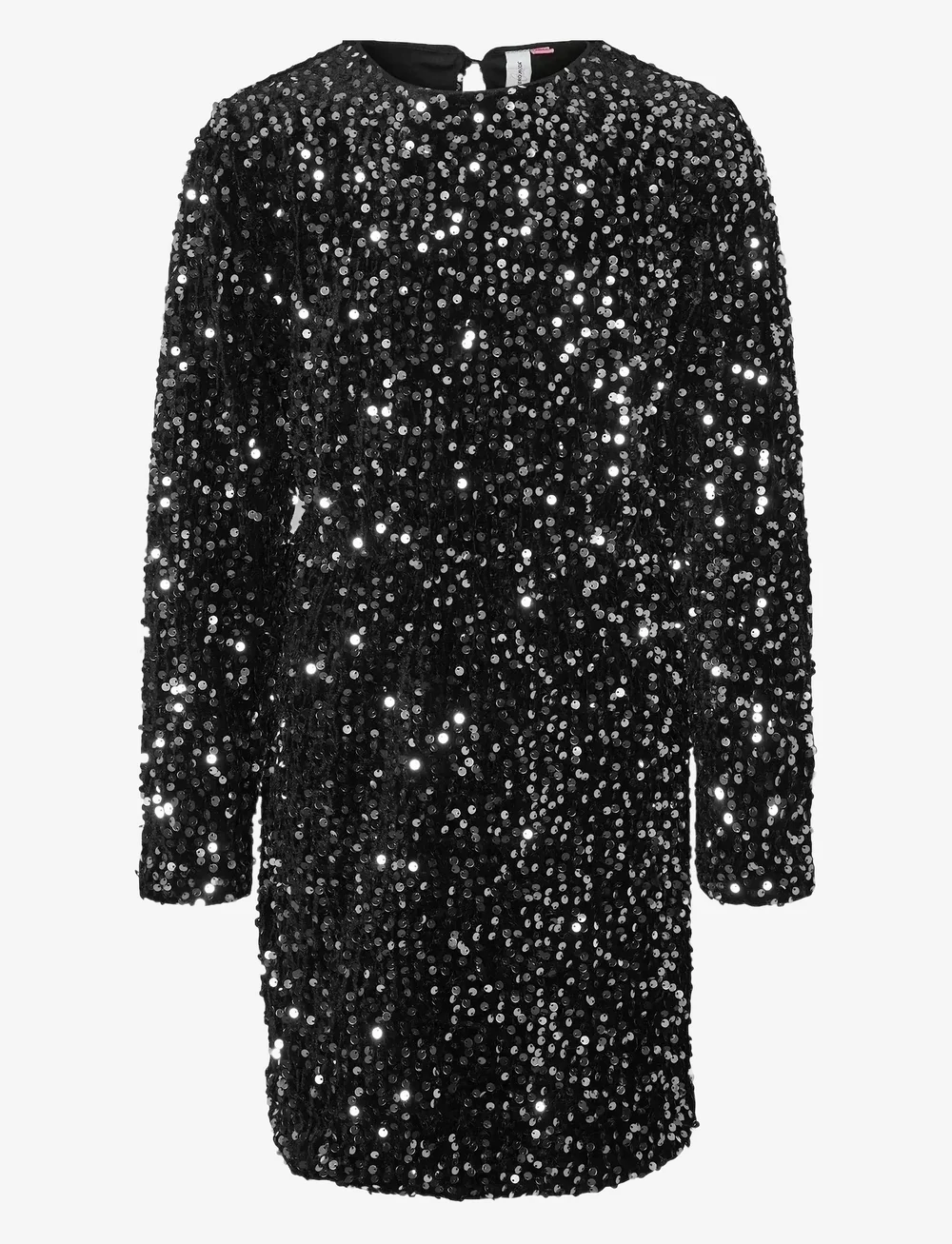 Vero Moda Girl - VMBELLA SEQUIN LS SHORT DRESS JRS GIRL - partykleider - black - 0