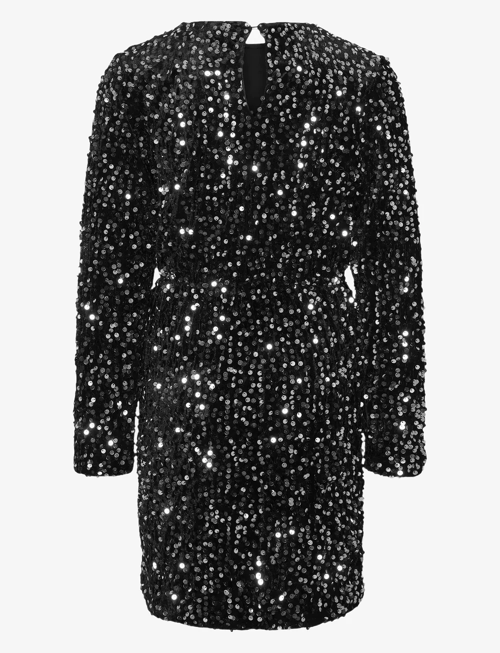 Vero Moda Girl - VMBELLA SEQUIN LS SHORT DRESS JRS GIRL - partykleider - black - 1