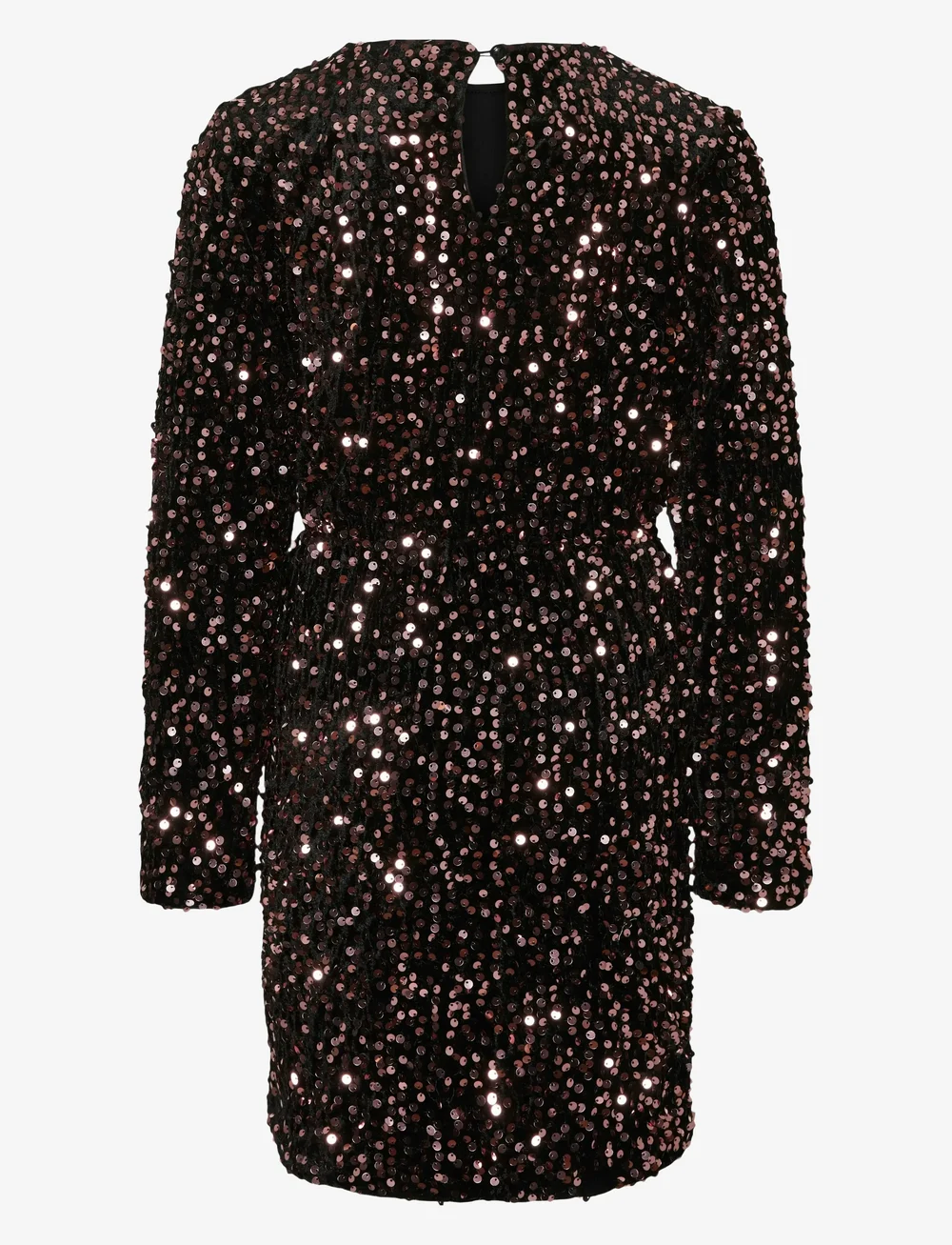 Vero Moda Girl - VMBELLA SEQUIN LS SHORT DRESS JRS GIRL - partykleider - black - 1
