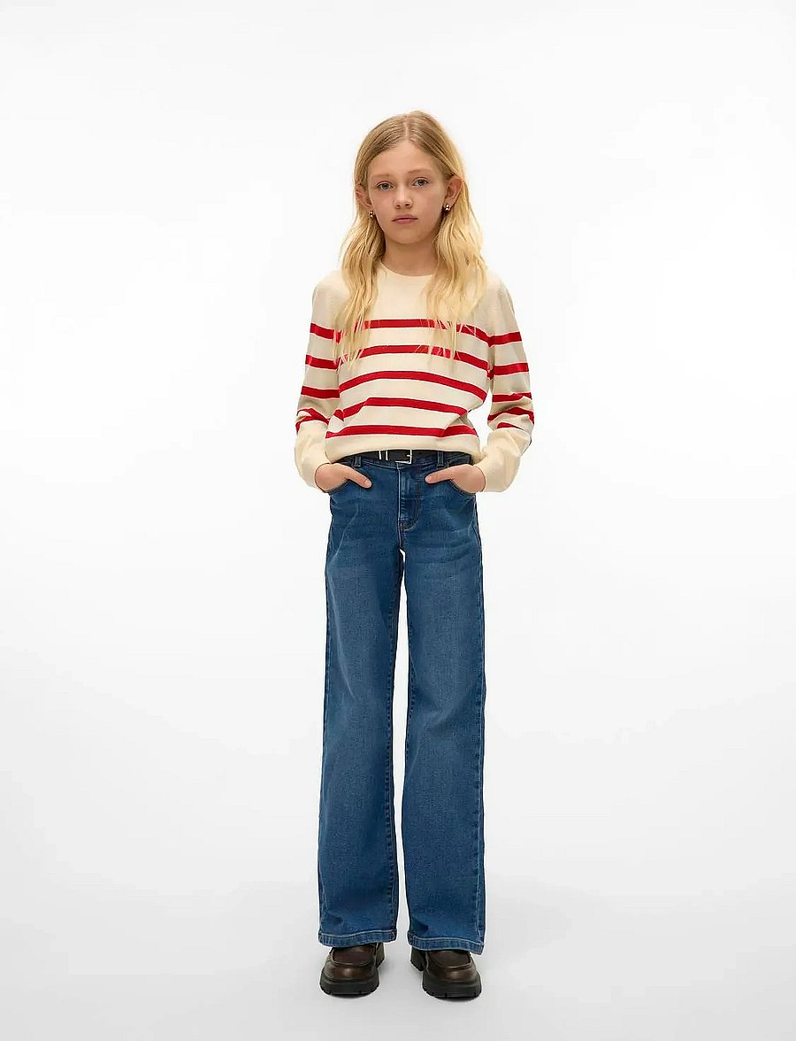 Vero Moda Girl - VMSABA PLAIN LS O-NK PULLOV GA GIRL NOOS - birch - 0