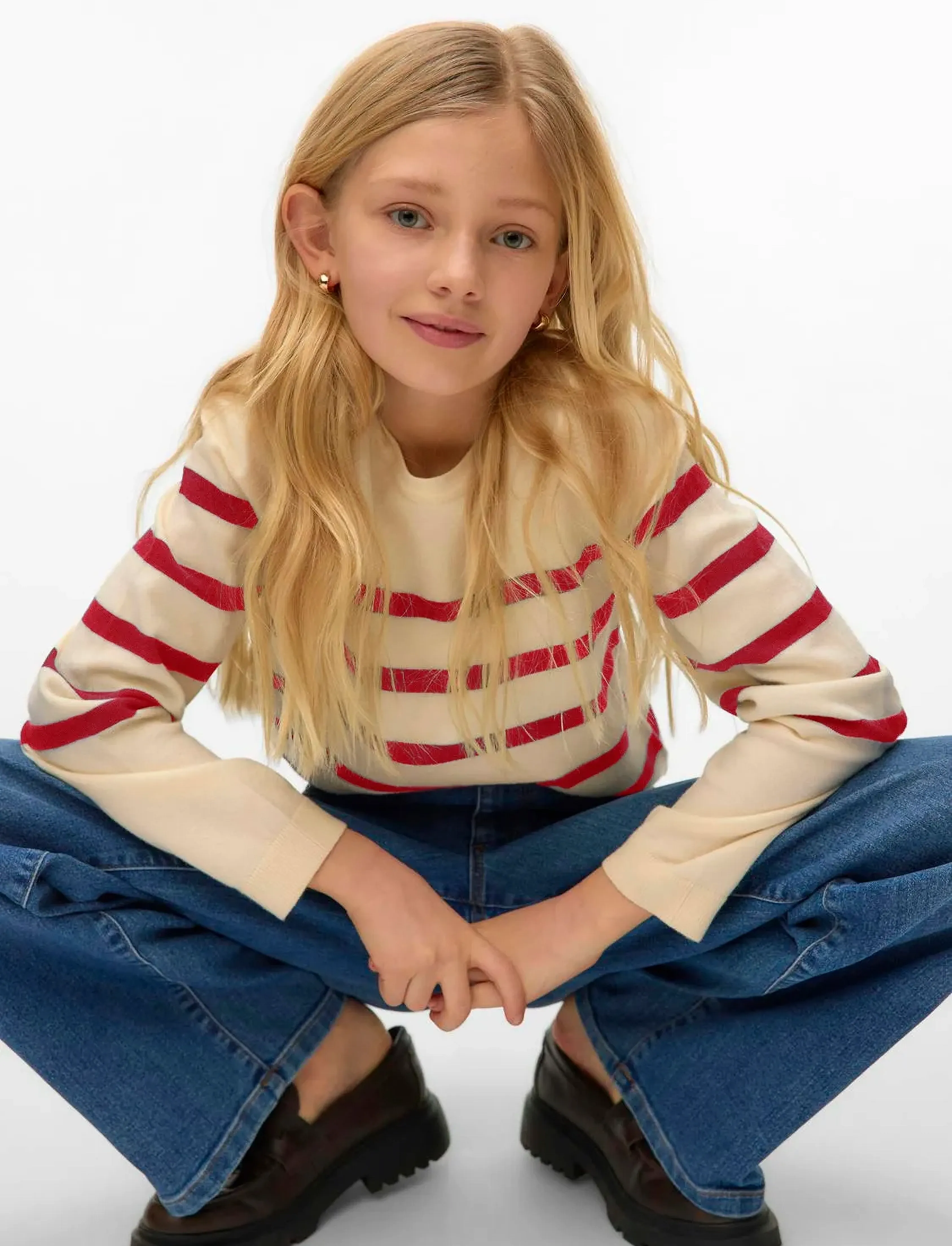 Vero Moda Girl - VMSABA PLAIN LS O-NK PULLOV GA GIRL NOOS - birch - 3