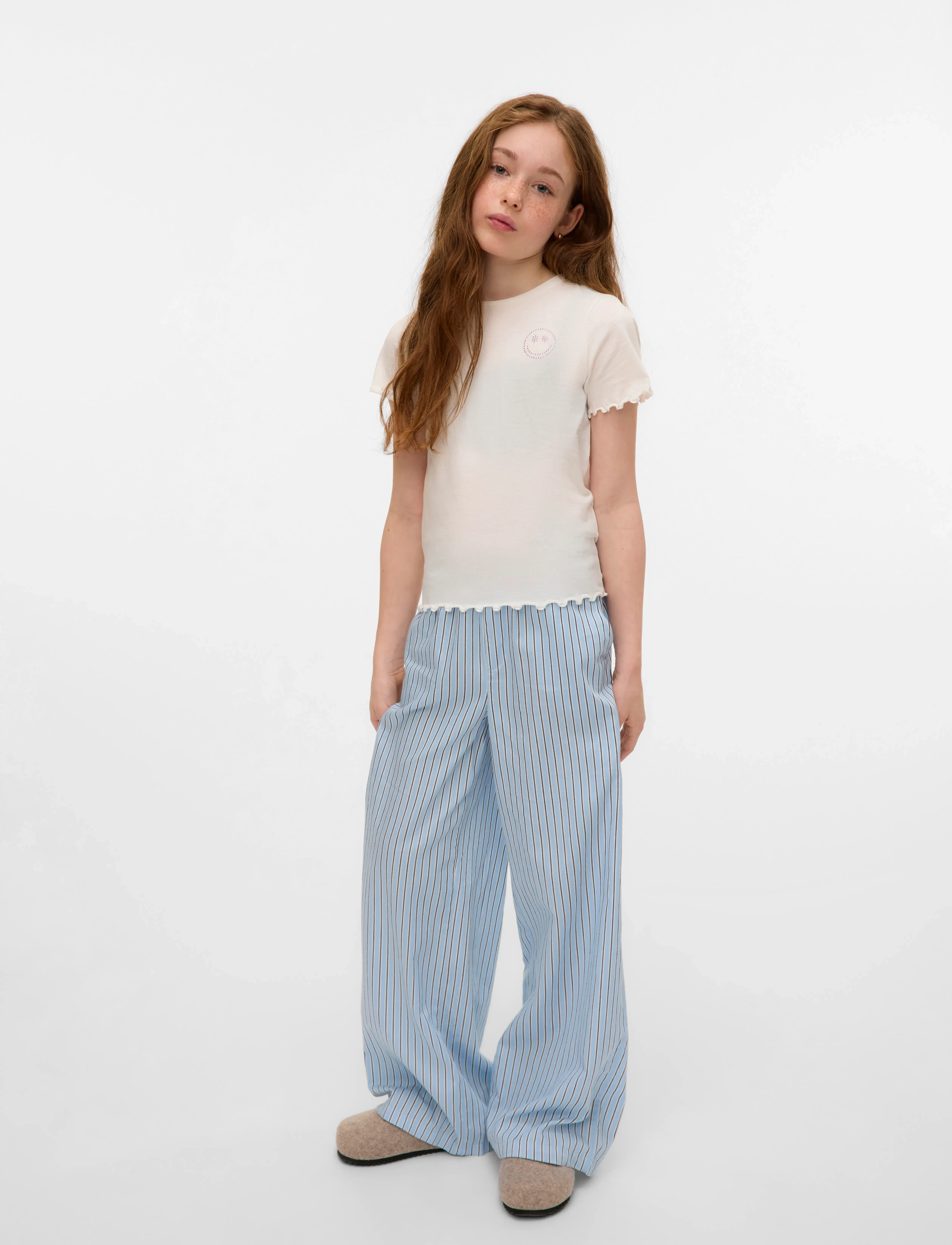 Vero Moda Girl - VMLILO SS TOP BOX JRS GIRL - snow white - 3