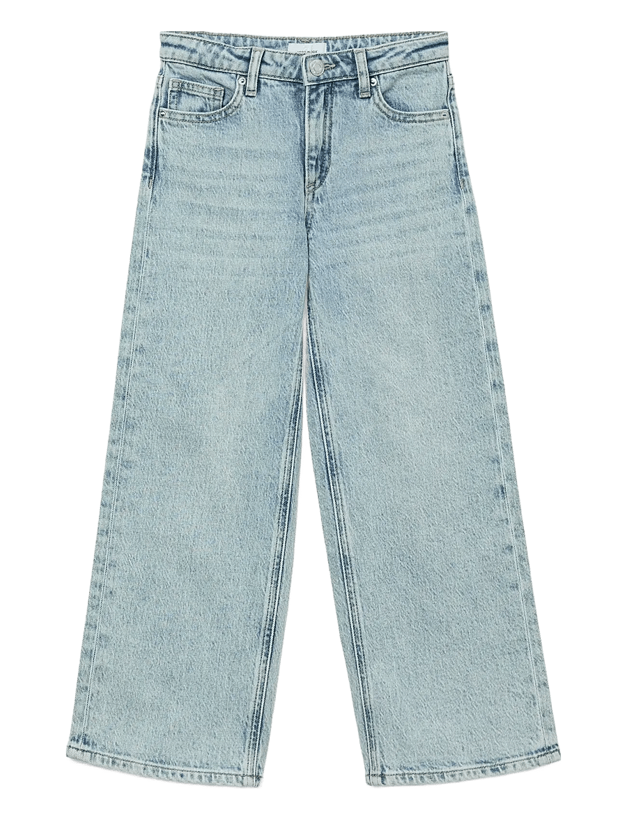 Vero Moda Girl - VMTESSA HR WIDE JEANS RA339 GIRL NOOS - pantalons larges - light blue denim - 0