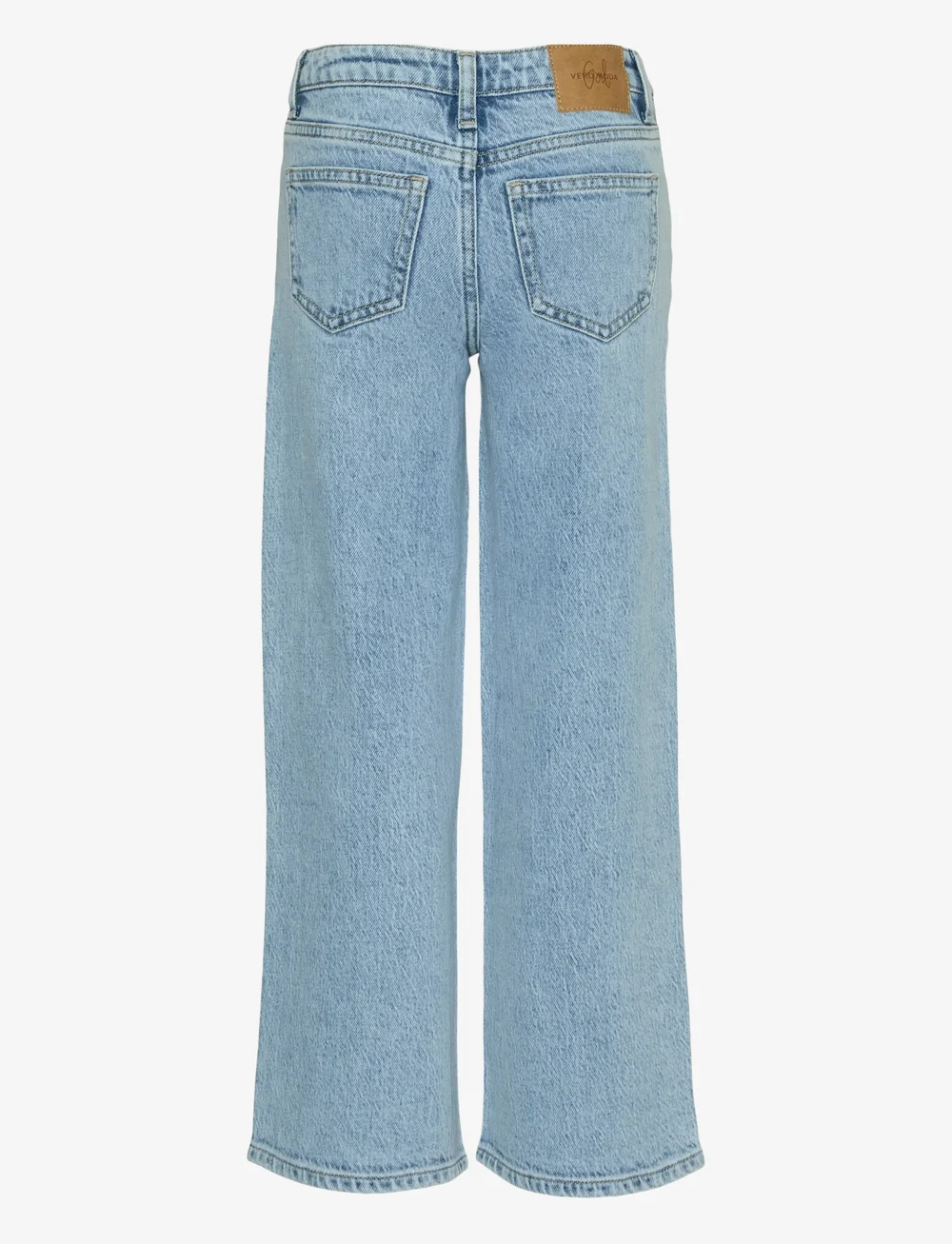 Vero Moda Girl - VMTESSA HR WIDE JEANS RA339 GIRL NOOS - brede jeans - light blue denim - 1