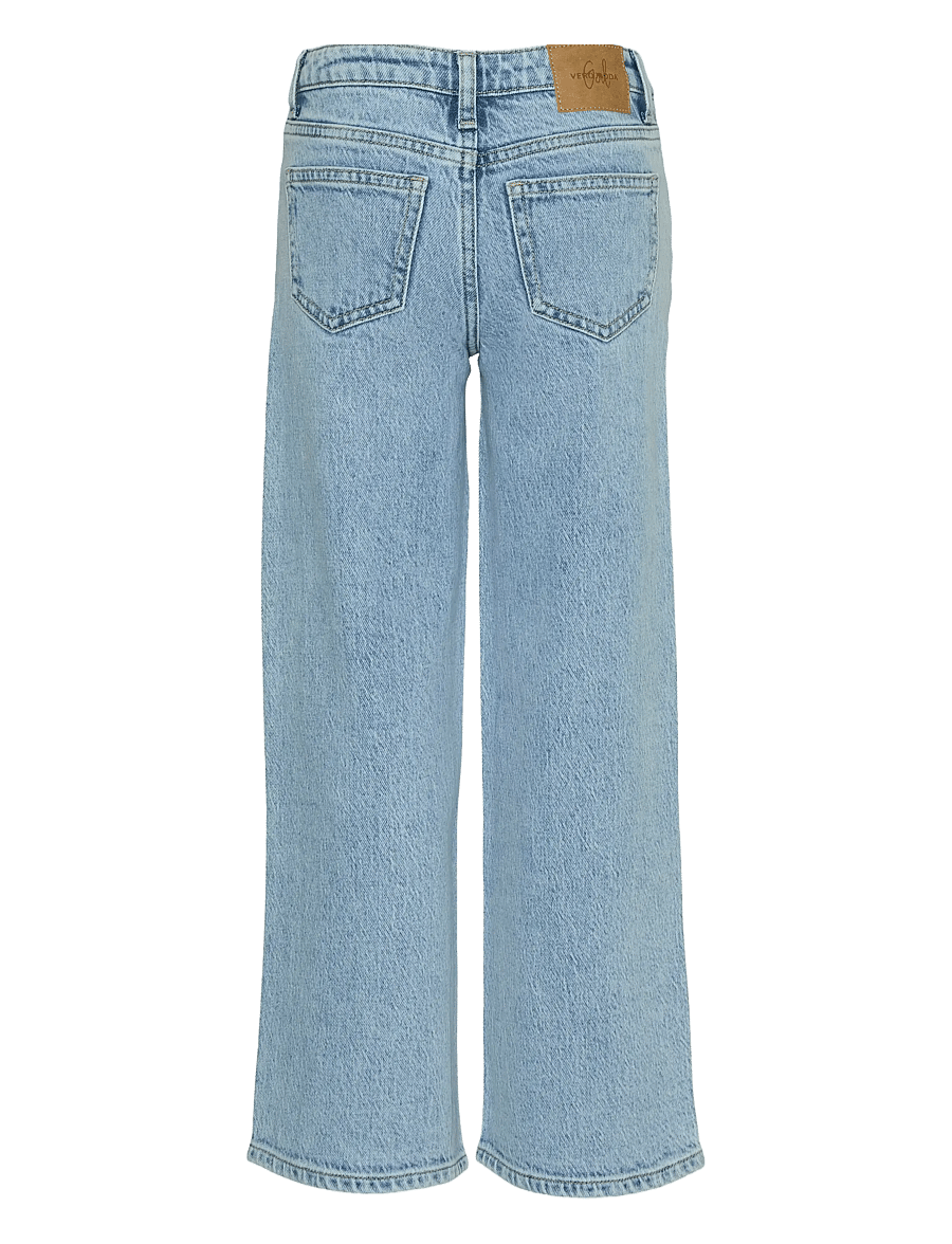 Vero Moda Girl - VMTESSA HR WIDE JEANS RA339 GIRL NOOS - pantalons larges - light blue denim - 1