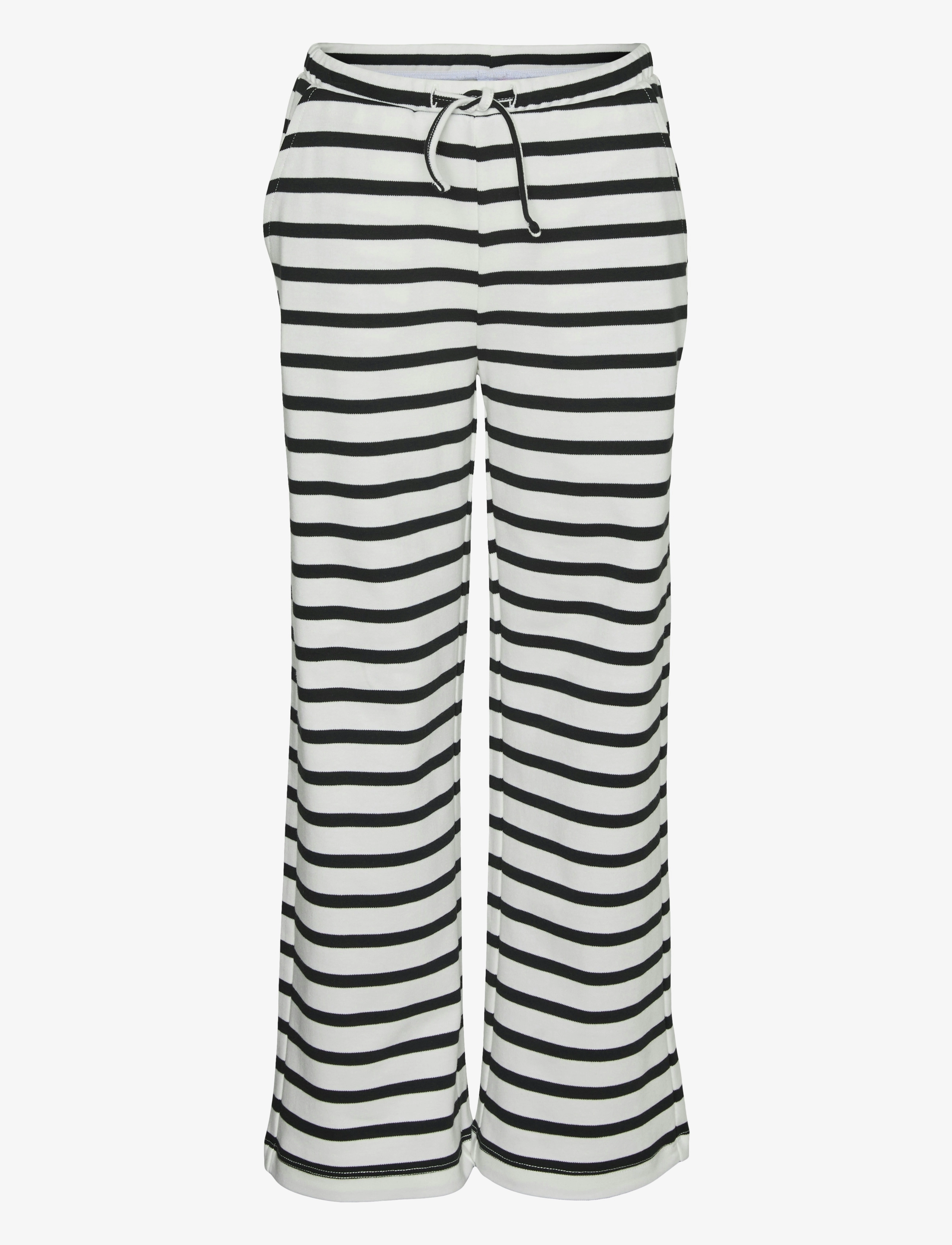 VERO MODA Mädchen Vmtala Stripe Hw Wide Hose Jrs Mädchen Weiß - 128 - Kinder