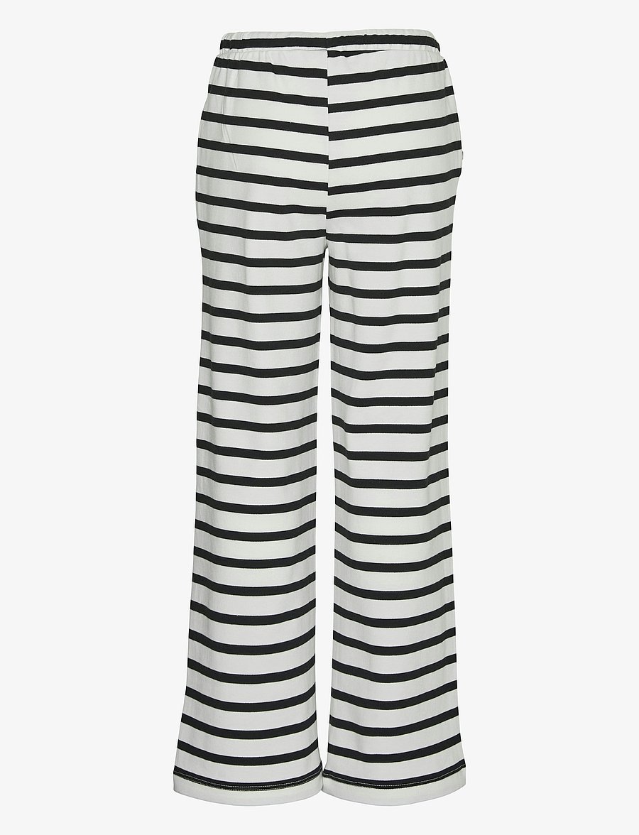 Vero Moda Girl - VMTALA STRIPE HW WIDE PANT JRS GIRL - sweatpants - snow white - 1