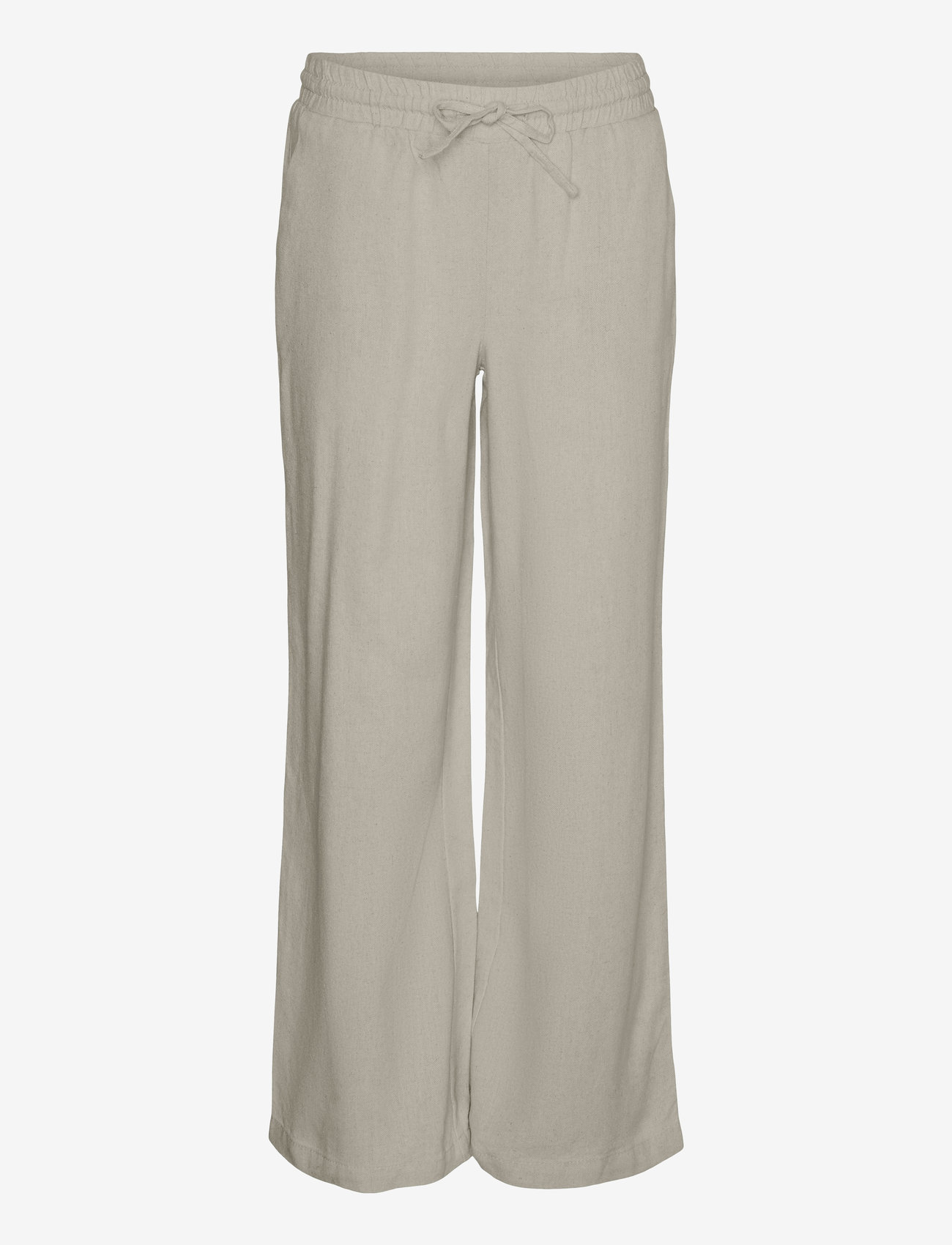 Vero Moda Girl - VMJESMILO HW WIDE PANTS WVN GA GIRL - linane riietus - silver lining - 1