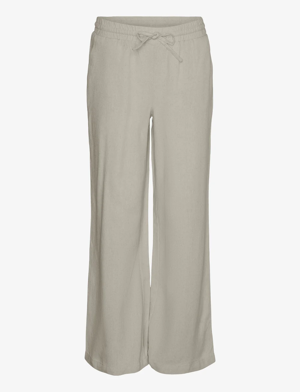 Vero Moda Girl - VMJESMILO HW WIDE PANTS WVN GA GIRL - trousers - silver lining - 1