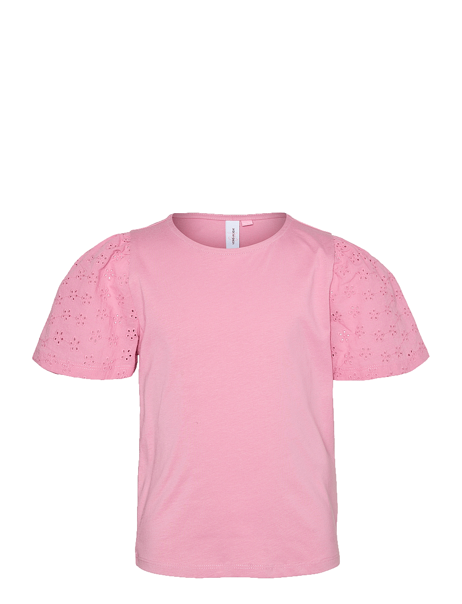 Vero Moda Girl - VMPANNA PUFF SS TOP JRS GIRL - wild rose - 1