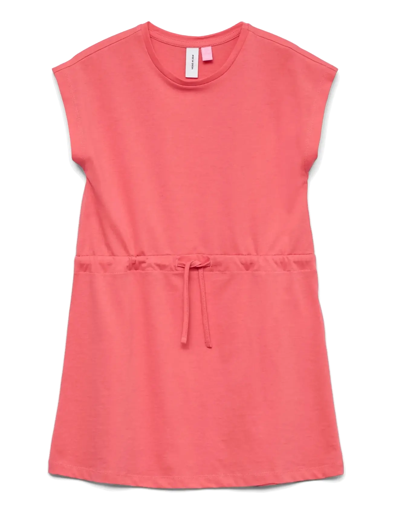 VERO MODA Mädchen Vmluna Ss Kurz Kleid Jrs Mädchen Coral - 164 - Kinder