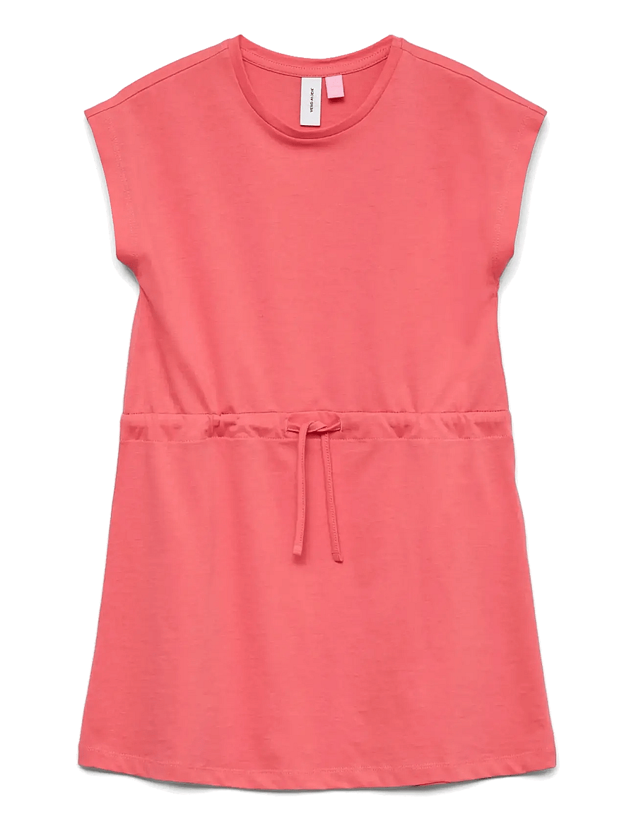 Vero Moda Girl - VMLUNA SS SHORT DRESS JRS GIRL - Ärmellose freizeitkleider - coral paradise - 0
