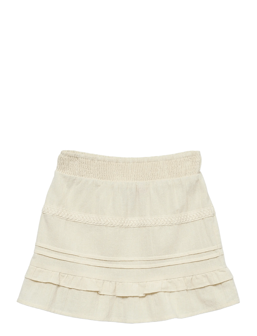 Vero Moda Girl - VMPRETTY SHORT SKIRT WVN GA GIRL - jupes courtes - oatmeal - 0