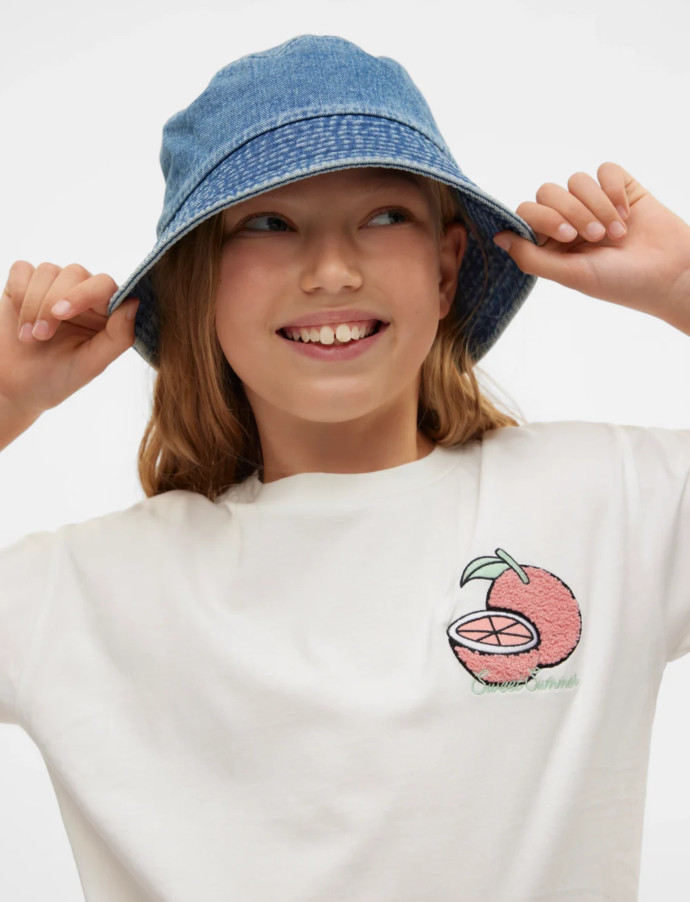 Vero Moda Girl - VMFRUITY KELLY SS TOP JRS GIRL - lühikeste varrukatega t-särgid - snow white - 2