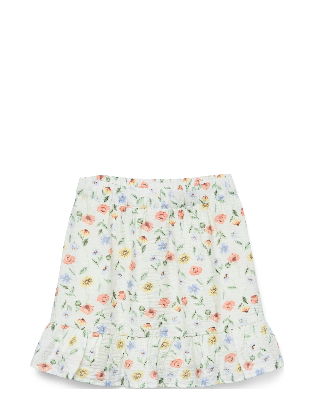 Vero Moda Girl VMJOSIE MARIGOLD MW SHORT SKIRT WVN GIRL - Röcke - BIRCH / white