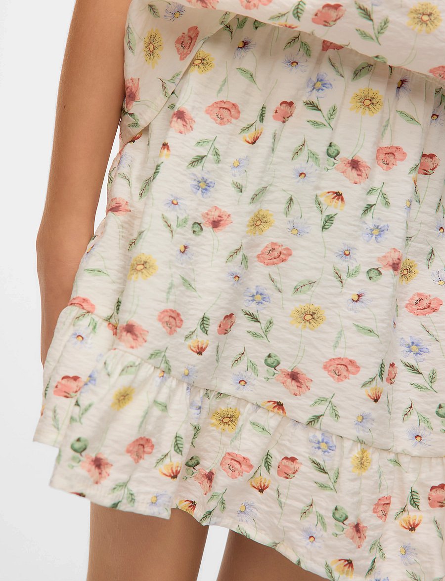 Vero Moda Girl - VMJOSIE MARIGOLD MW SHORT SKIRT WVN GIRL - jupes courtes - birch - 3