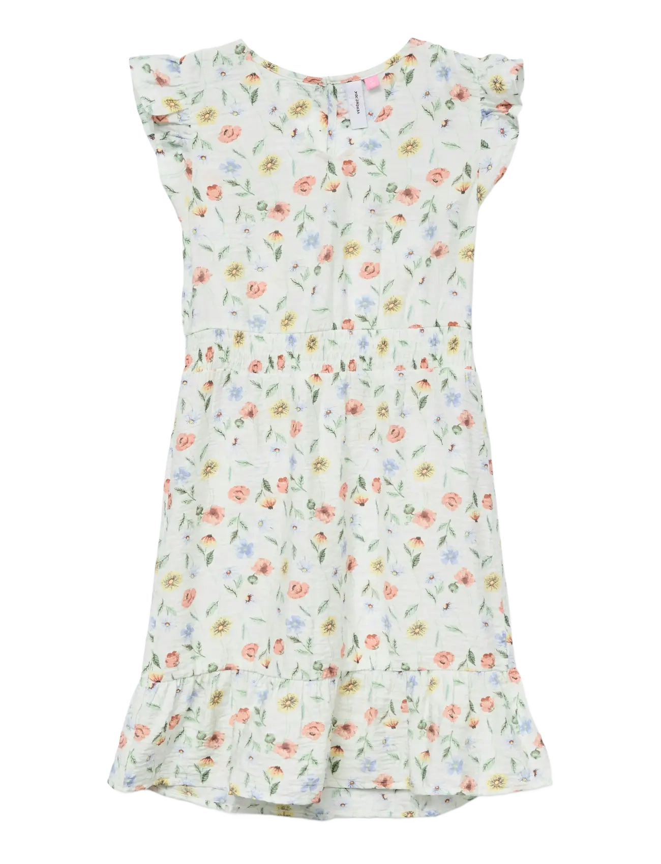 VERO MODA Mädchen Vmjosie Marigold Sl Kurz Kleid Wvn Mädchen Weiß - 164 - Kinder