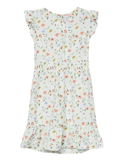 Vero Moda Girl VMJOSIE MARIGOLD SL SHORT DRESS WVN GIRL - Ärmellose Freizeitkleider - BIRCH / white