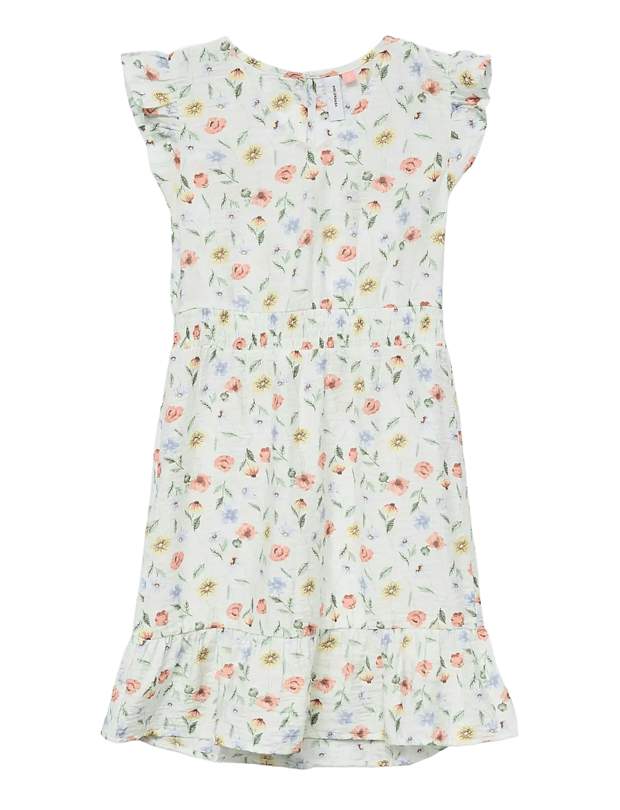 Vero Moda Girl - VMJOSIE MARIGOLD SL SHORT DRESS WVN GIRL - robes décontractées sans manches - birch - 1