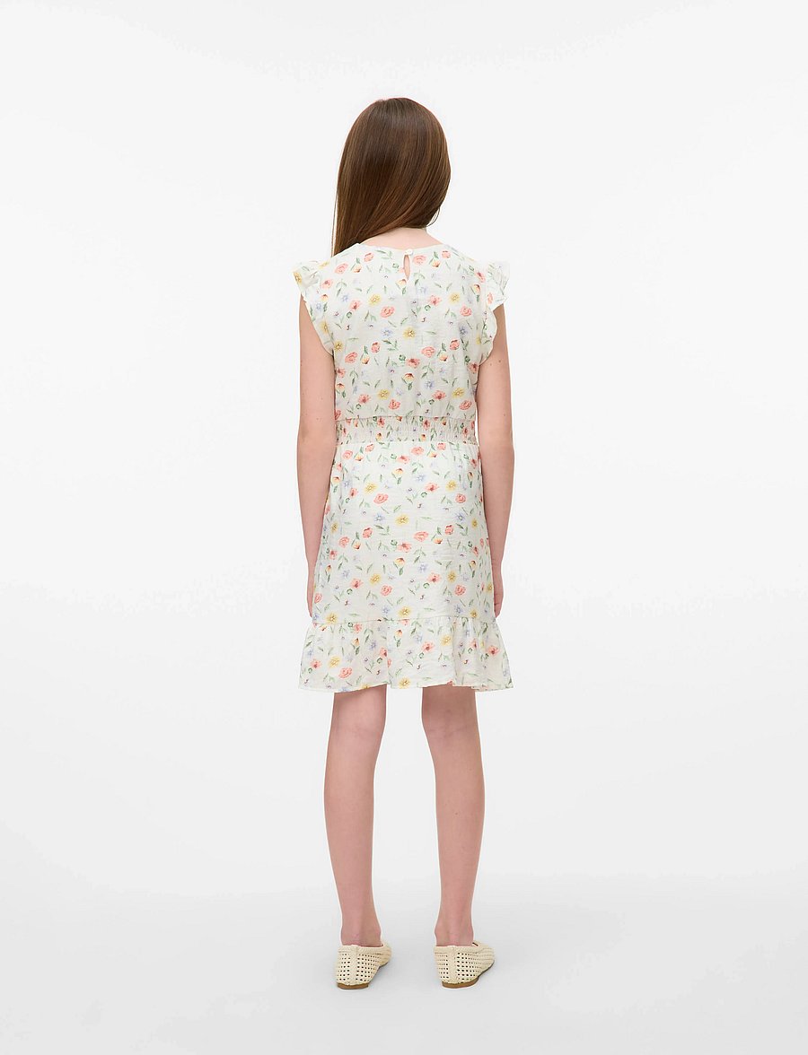 Vero Moda Girl - VMJOSIE MARIGOLD SL SHORT DRESS WVN GIRL - robes décontractées sans manches - birch - 3