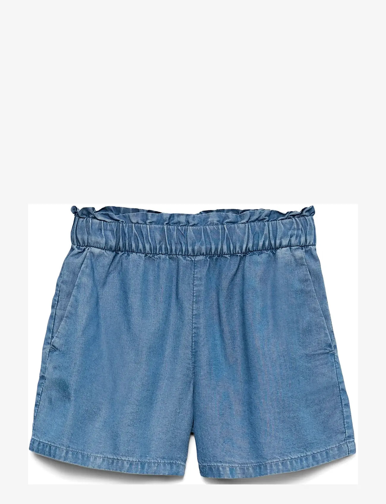 Vero Moda Girl - VMHARPER HR PULL ON FRILL SHORTS GIRL - medium blue denim - 0