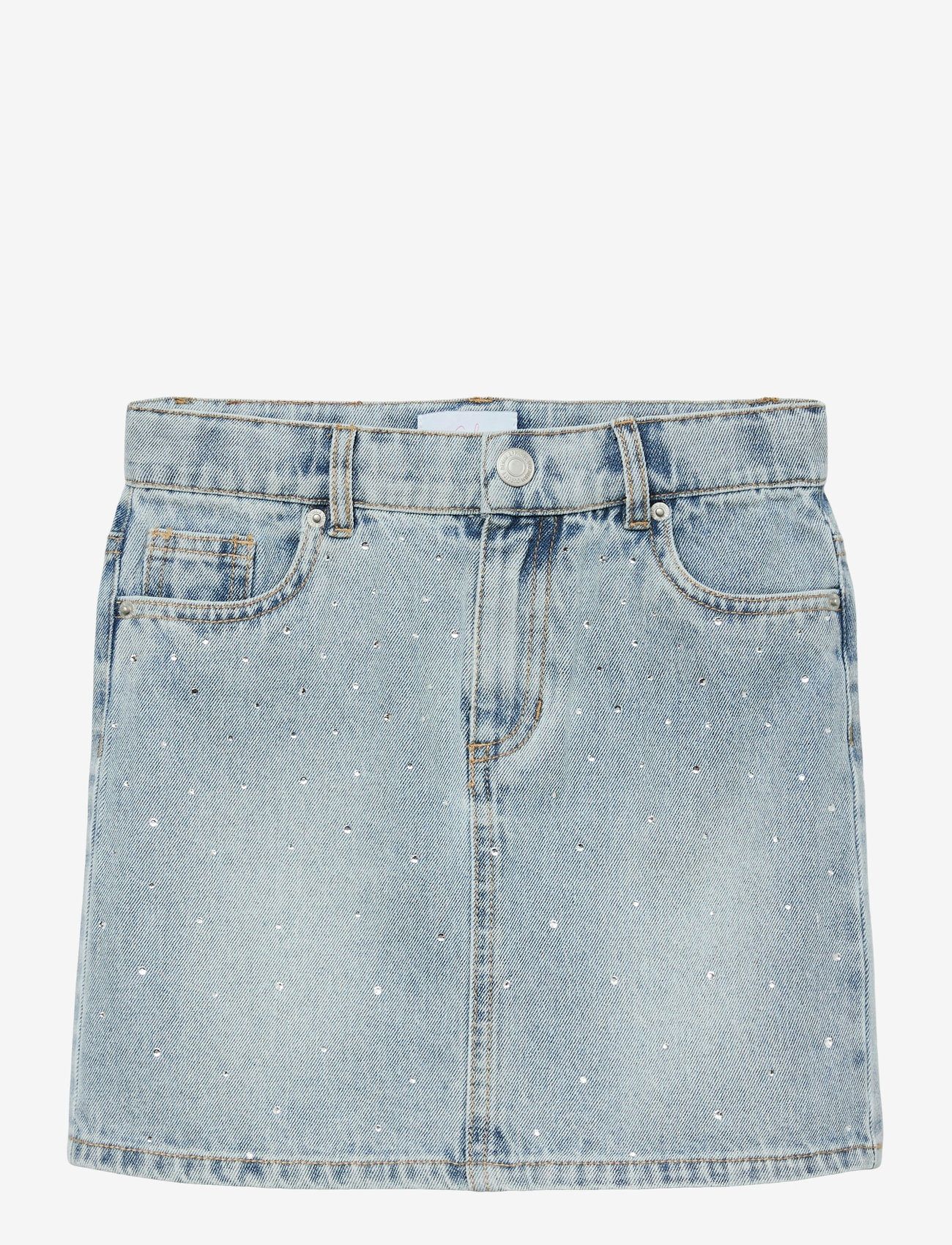 Vero Moda Girl - VMBLING MR SHORT RHINES DENIM SKIRT GIRL - teksaseelikud - light blue denim - 0