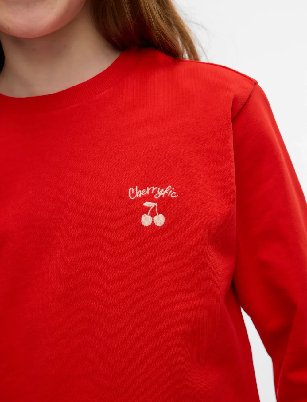 Vero Moda Girl - VMBRENDA POP LS SWEAT JRS GIRL - sweatshirts - fiery red - 3