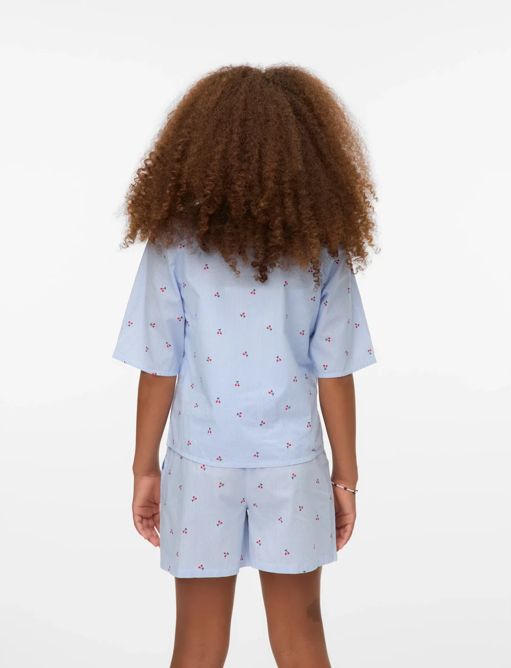 Vero Moda Girl - VMODEA 2/4 TIE TOP WVN GIRL - pluusid ja tuunikad - snow white - 4