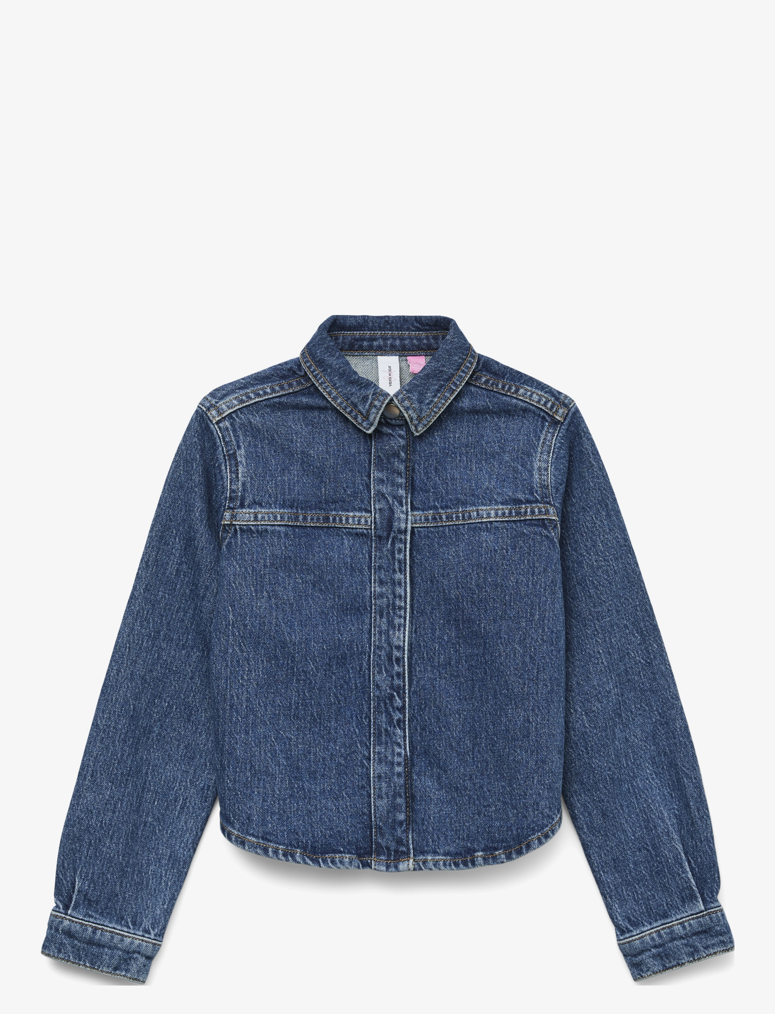 Vero Moda Girl VMHAYDEN LS BOW DENIM SHIRT RA3040 GIRL - Skjorter - MEDIUM BLUE DENIM / blue