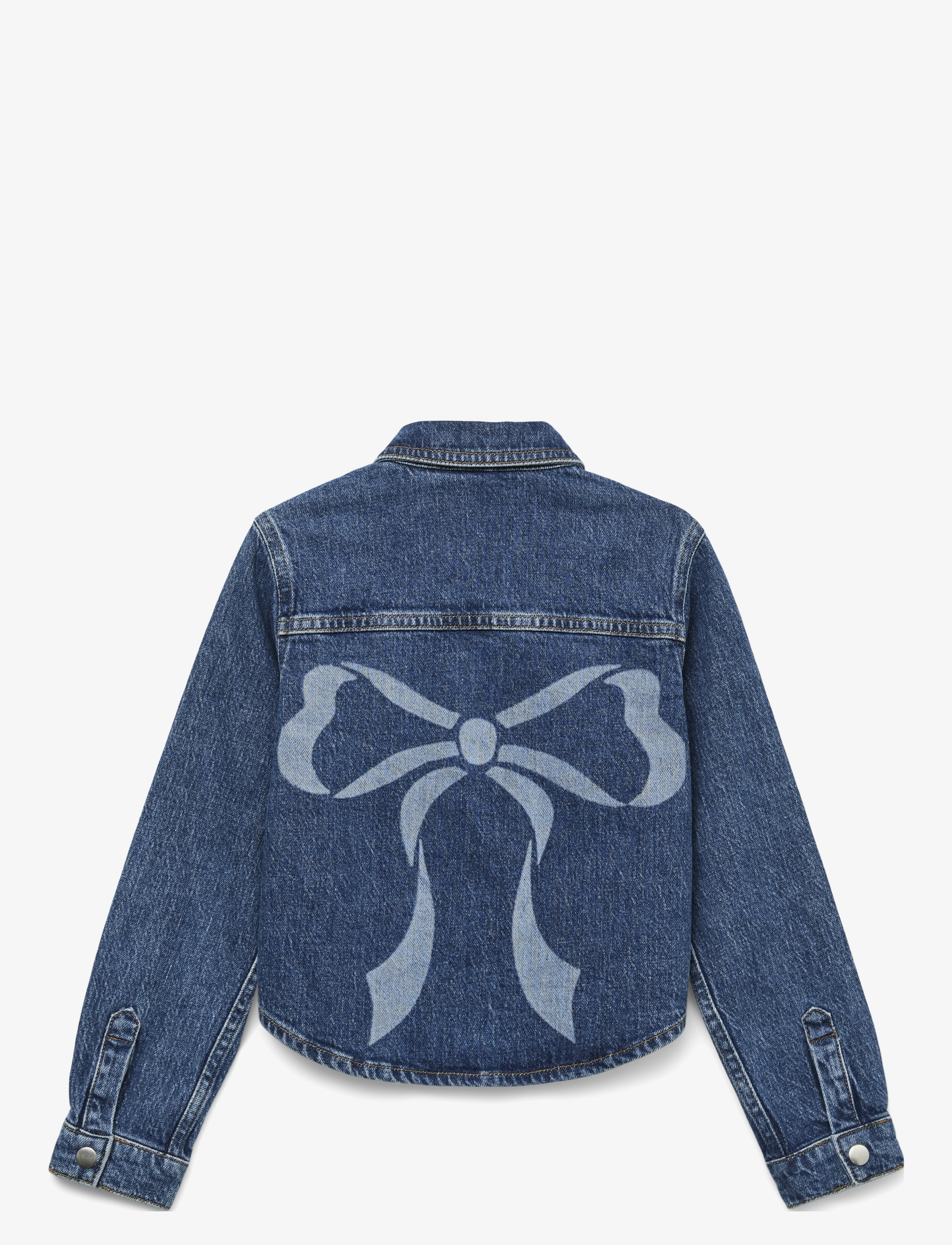 Vero Moda Girl - VMHAYDEN LS BOW DENIM SHIRT RA3040 GIRL - medium blue denim - 1