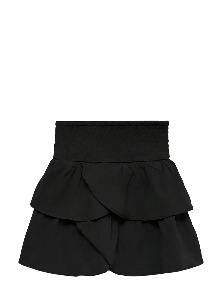 Vero Moda Girl - VMEMMA SMOCK LAYER SKIRT WVN GIRL NOOS - korte nederdele - black - 1