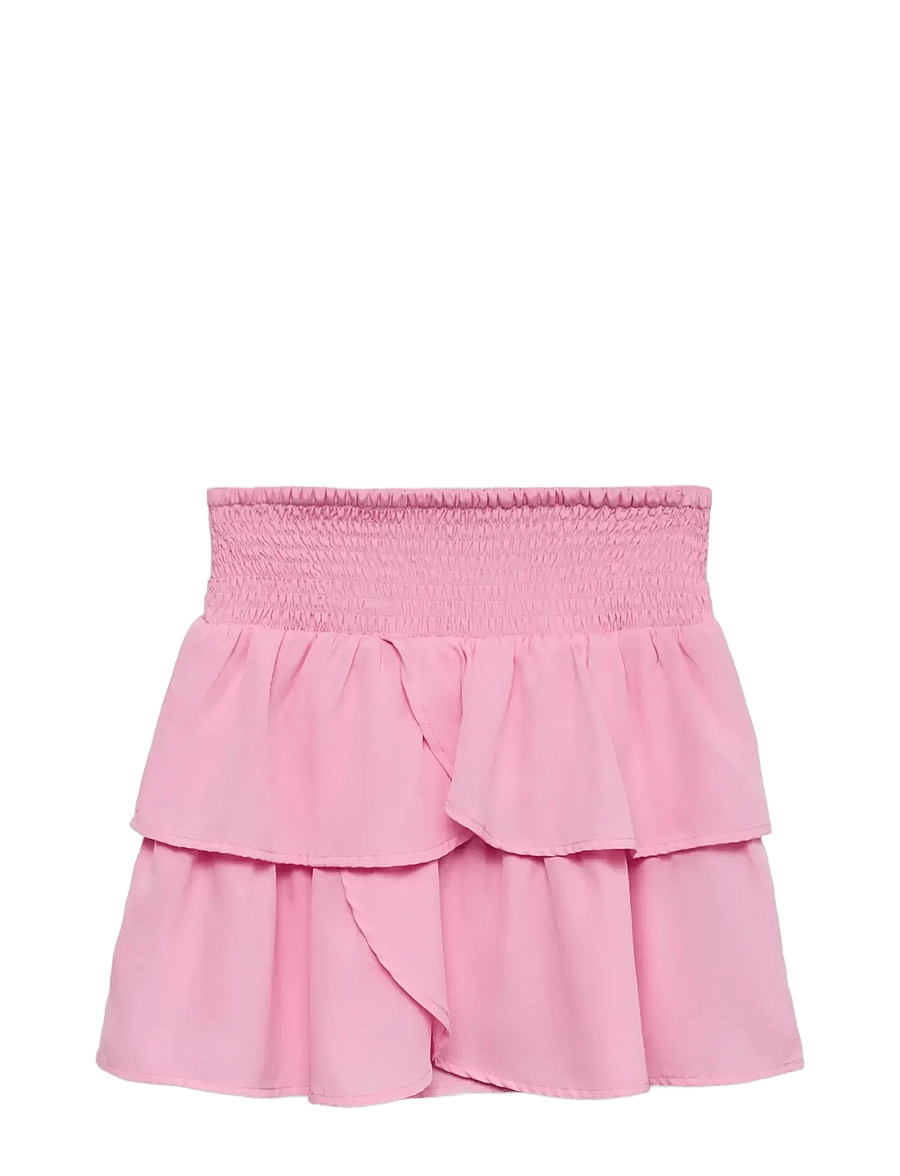 Vero Moda Girl - VMEMMA SMOCK LAYER SKIRT WVN GIRL NOOS - trumpi sijonai - bonbon - 1